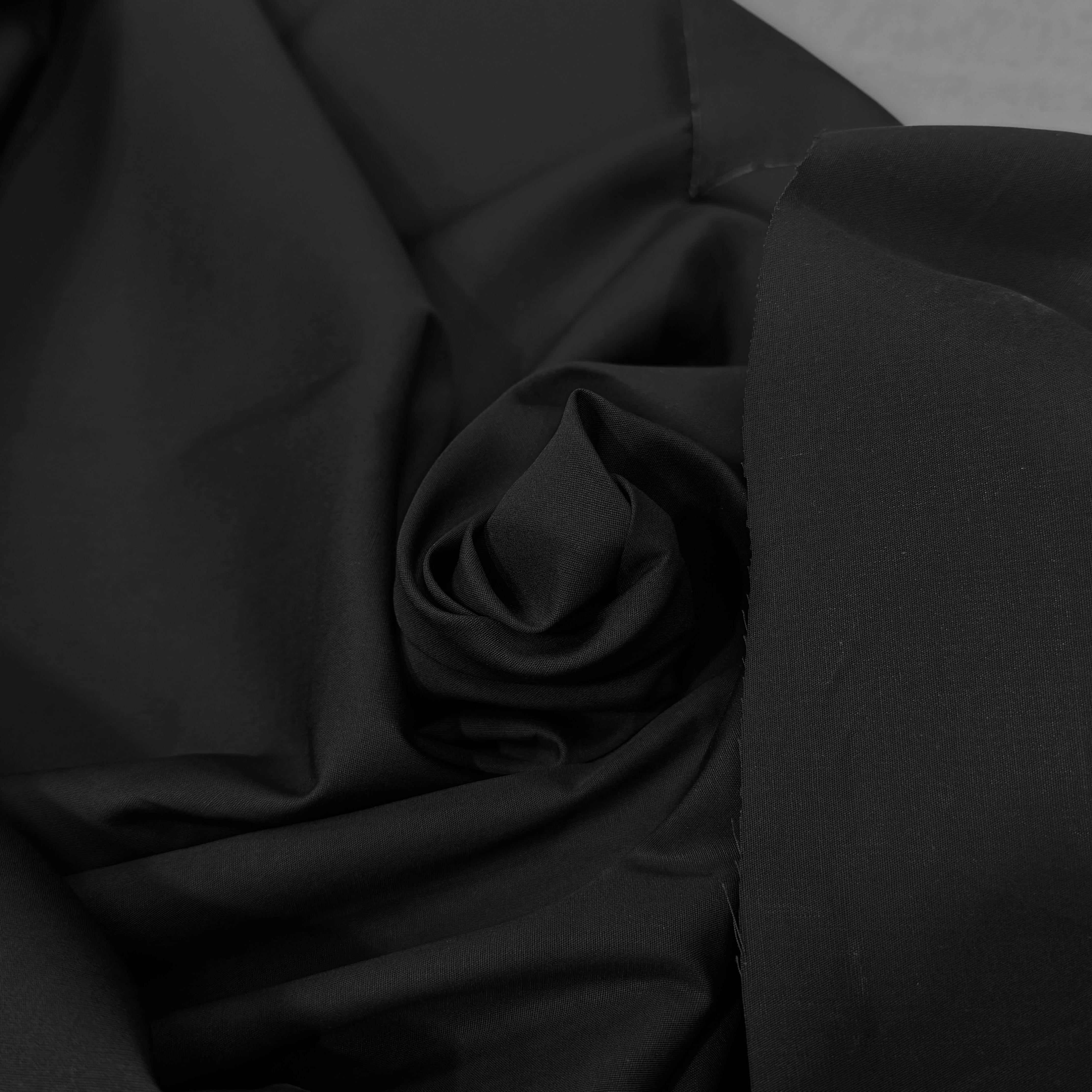 POPELINE DE COTON NOIR 150 CM - My Little Coupon