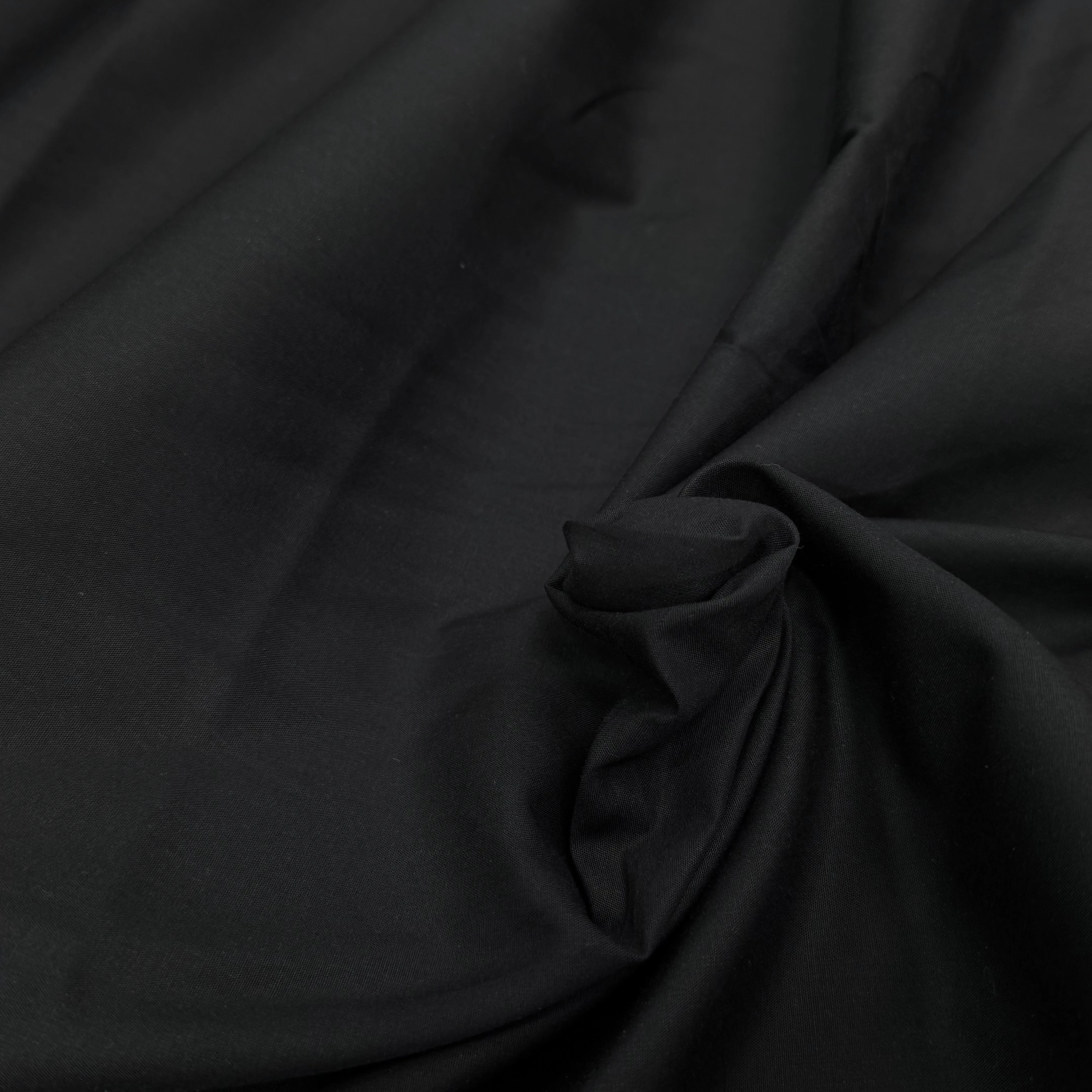 POPELINE DE COTON NOIR PREMIUM GRANDE LAIZE 280 MADE IN FRANCE - My Little Coupon