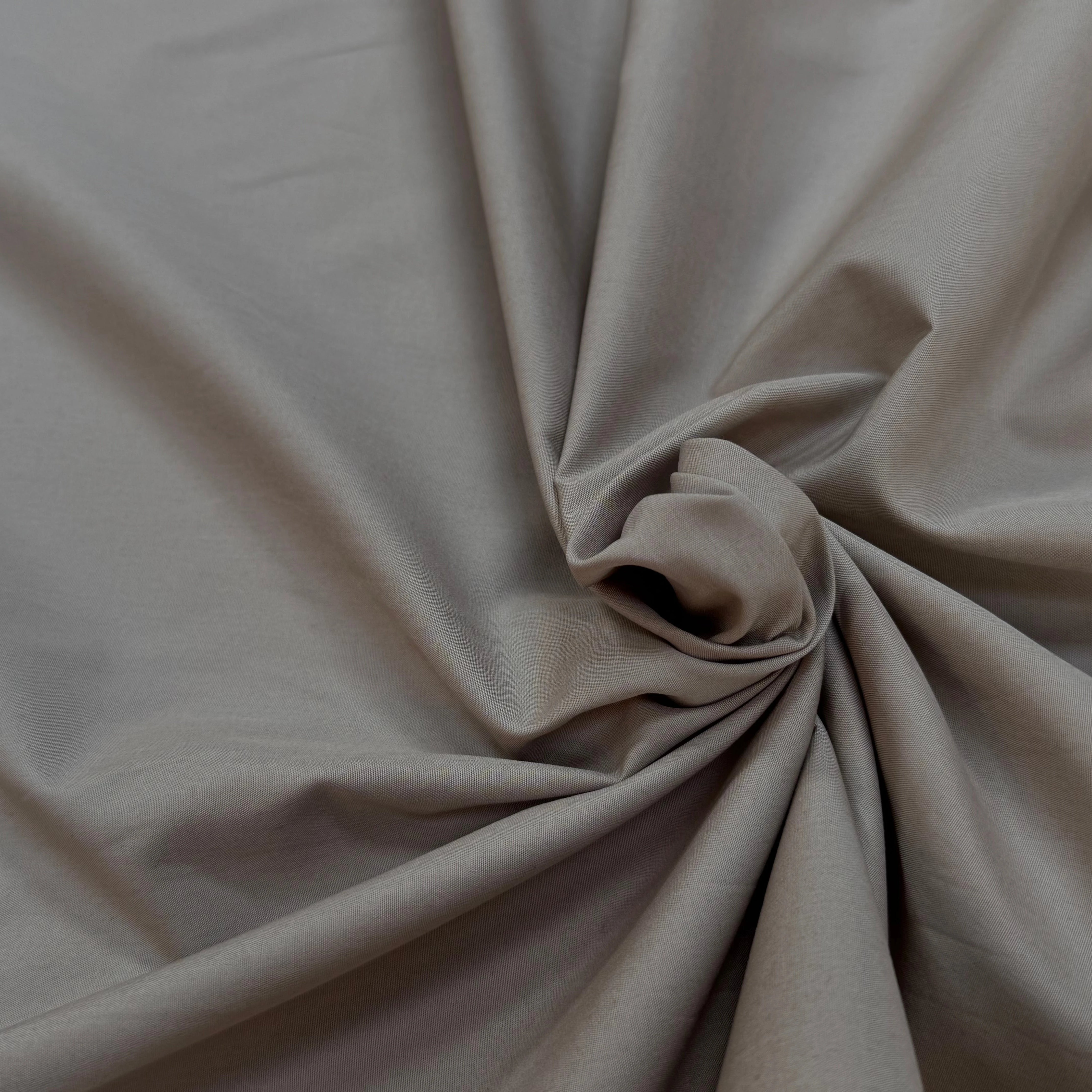 POPELINE DE COTON PRÉMIUM BEIGE TAUPE - My Little Coupon