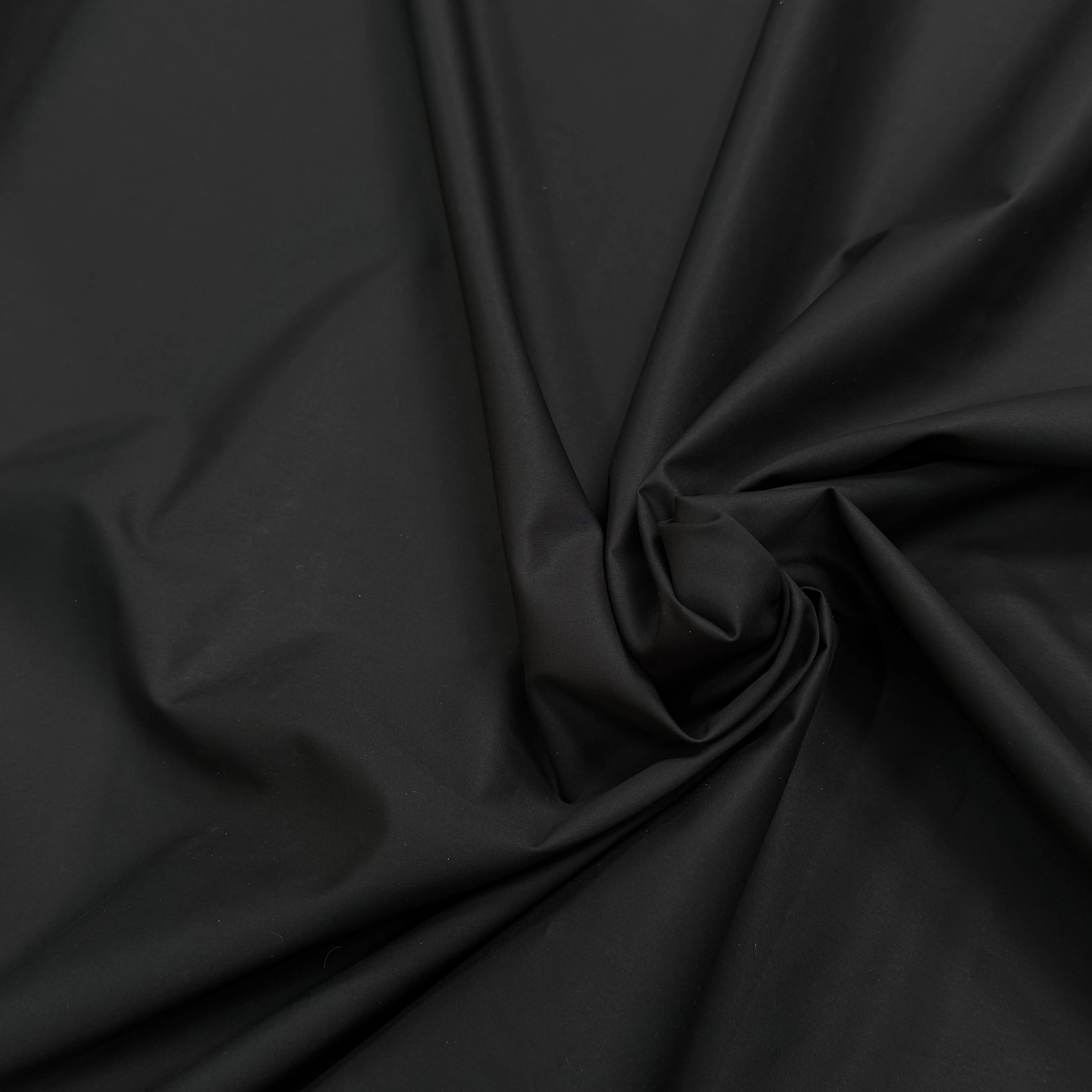 POPELINE DE COTON QUALITÉ COUTURE NOIR 100% COTON - My Little Coupon