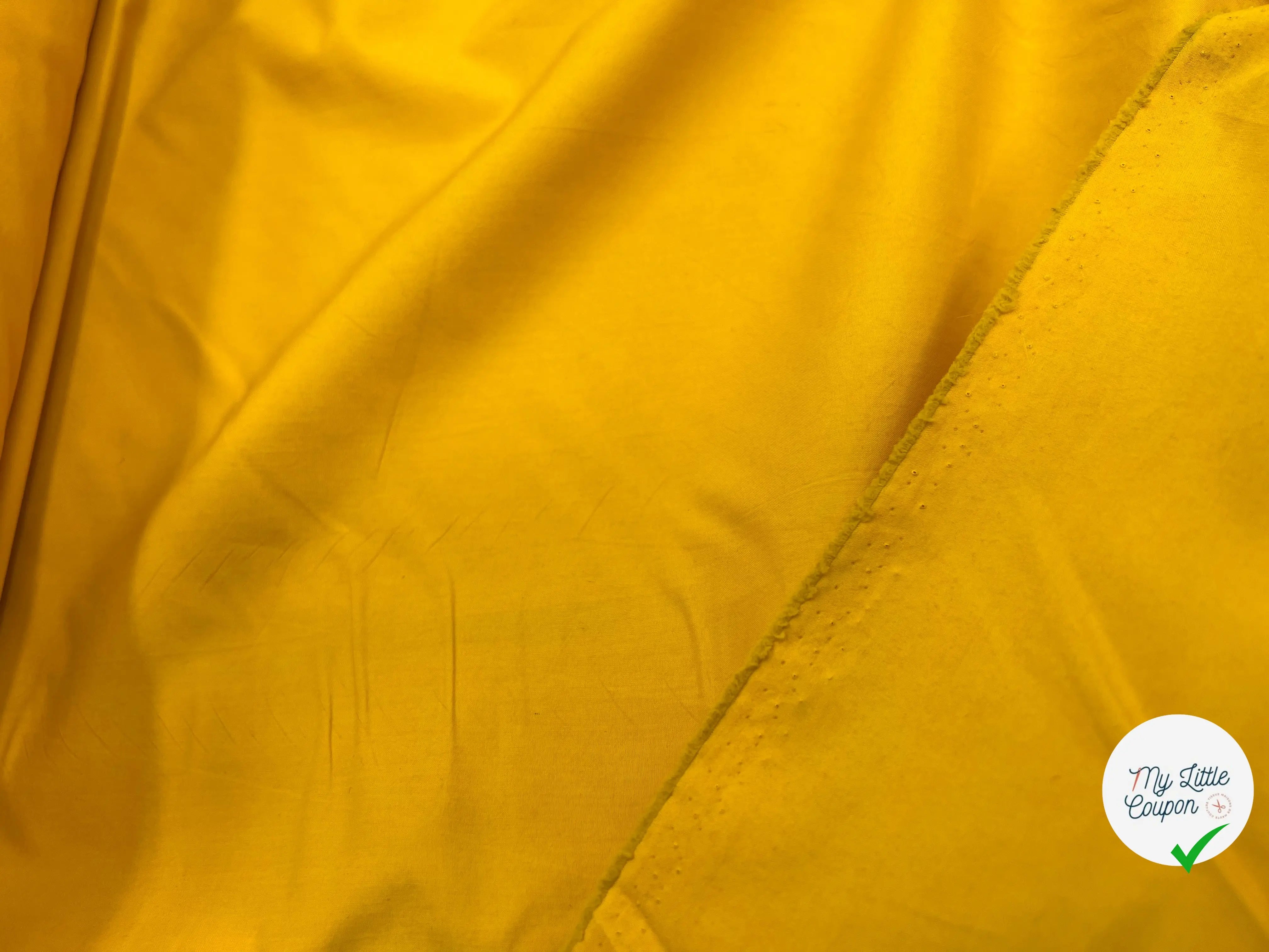 POPELINE DE COTON QUALITÉ JAPAN JAUNE MAÏS MSO