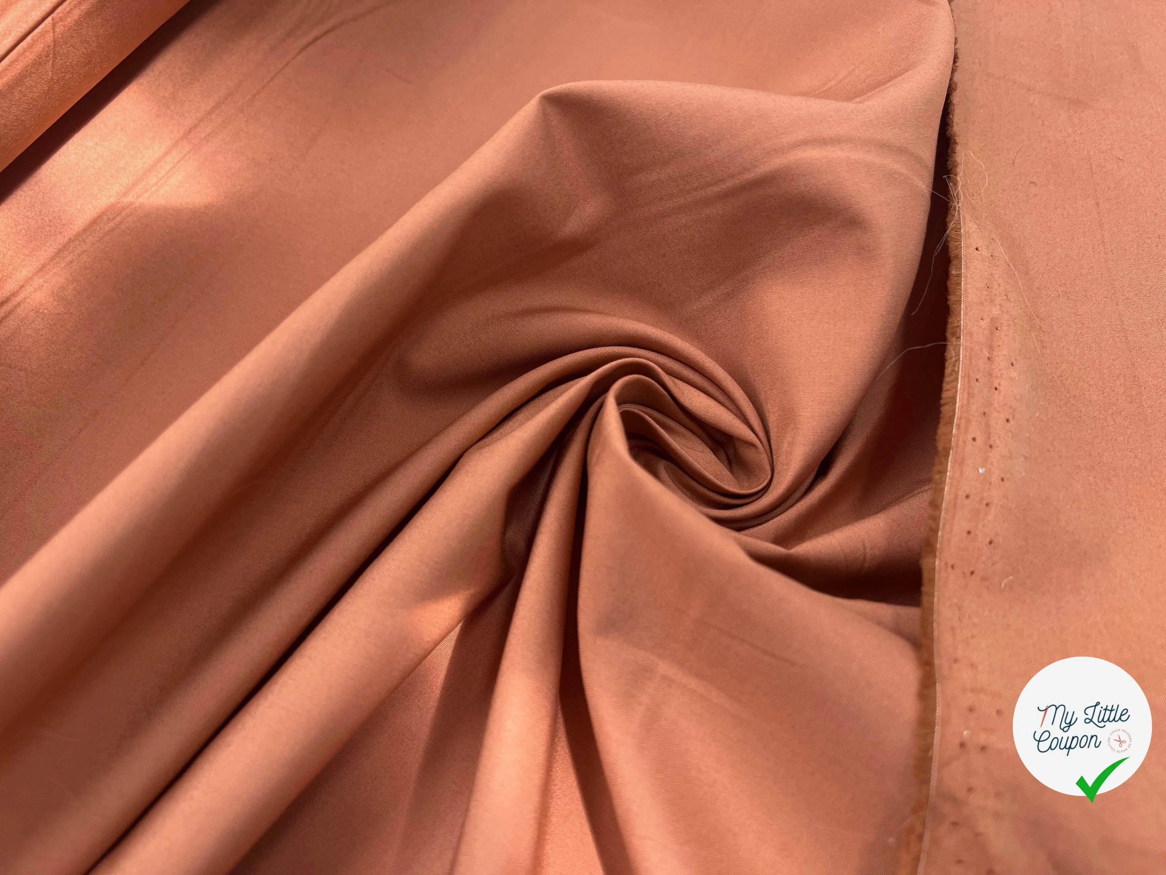 POPELINE DE COTON QUALITÉ JAPON TERRE DE TOSCANE MSO