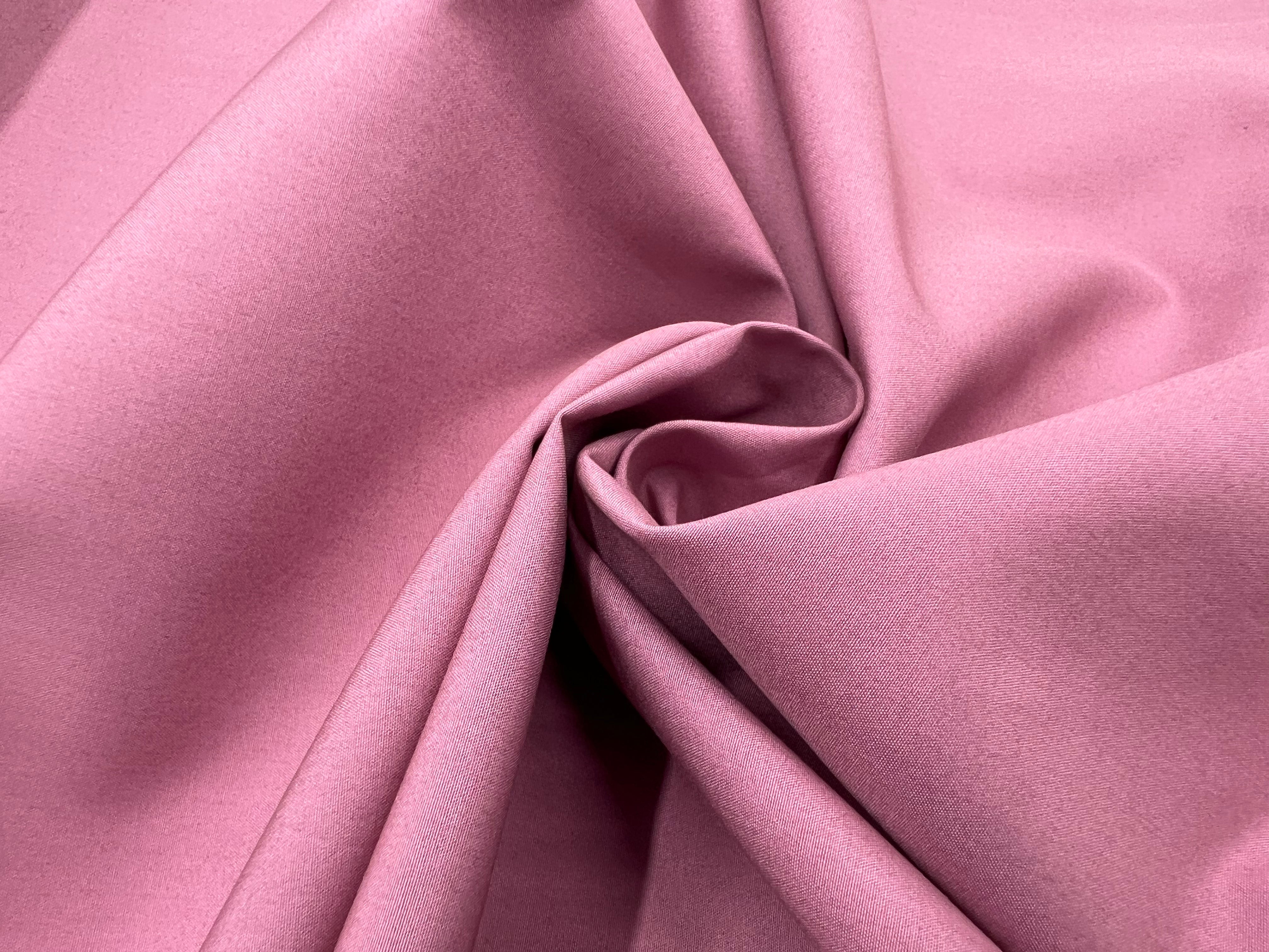 POPELINE DE COTON QUALITÉ VIEUX ROSE MSO