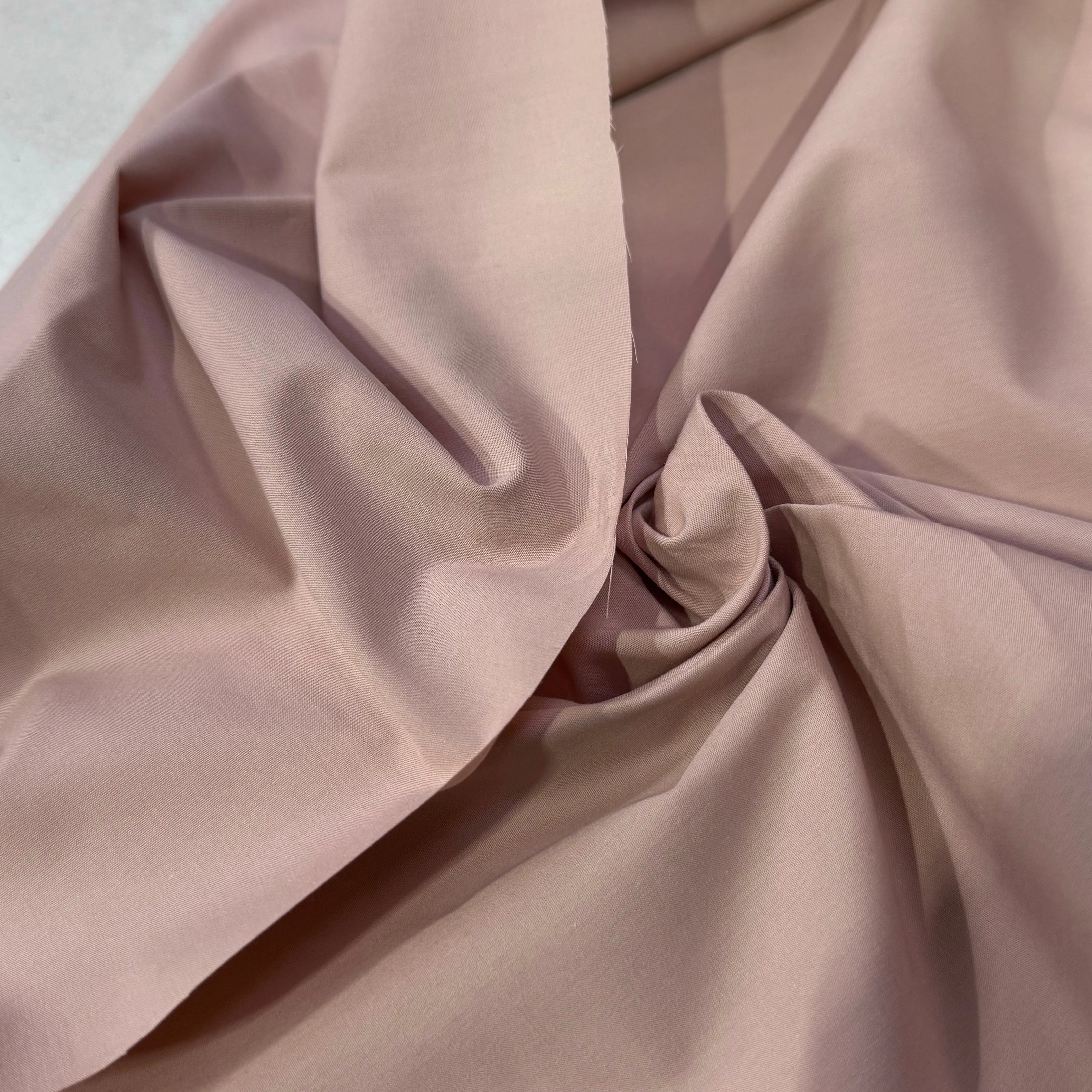 POPELINE DE COTON ROSE 150 CM - My Little Coupon