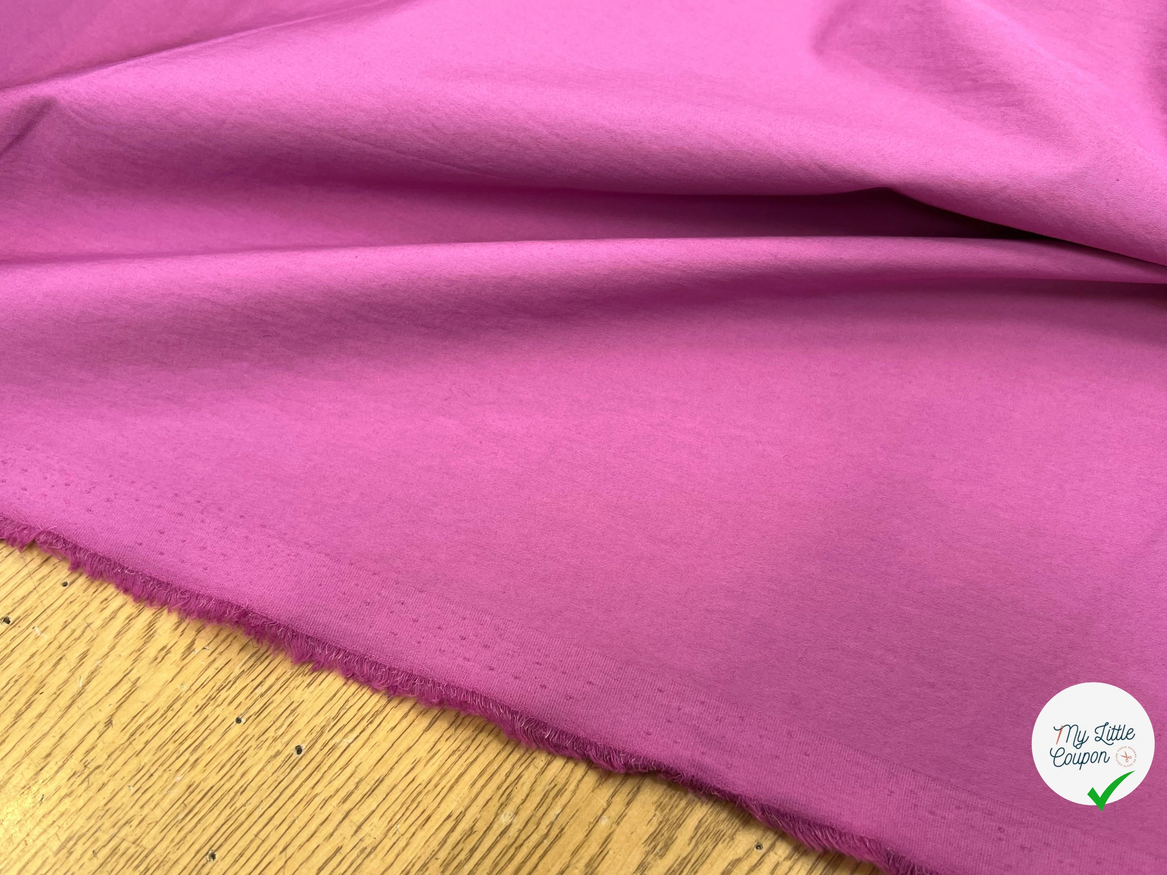 POPELINE DE COTON ROSE FUSHIA 145CM - My Little Coupon