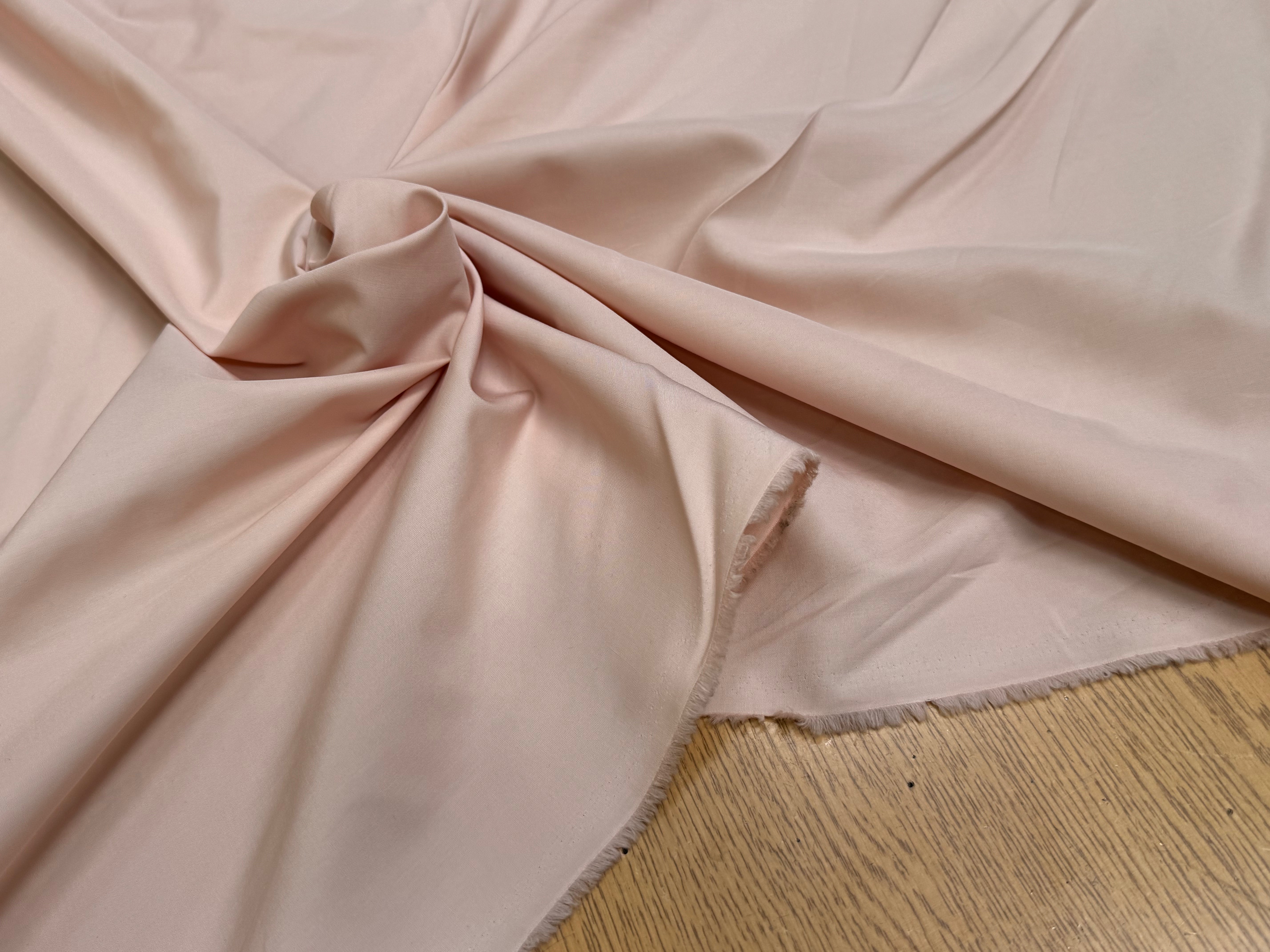 POPELINE DE COTON ROSE SAUMON COUTURE - My Little Coupon