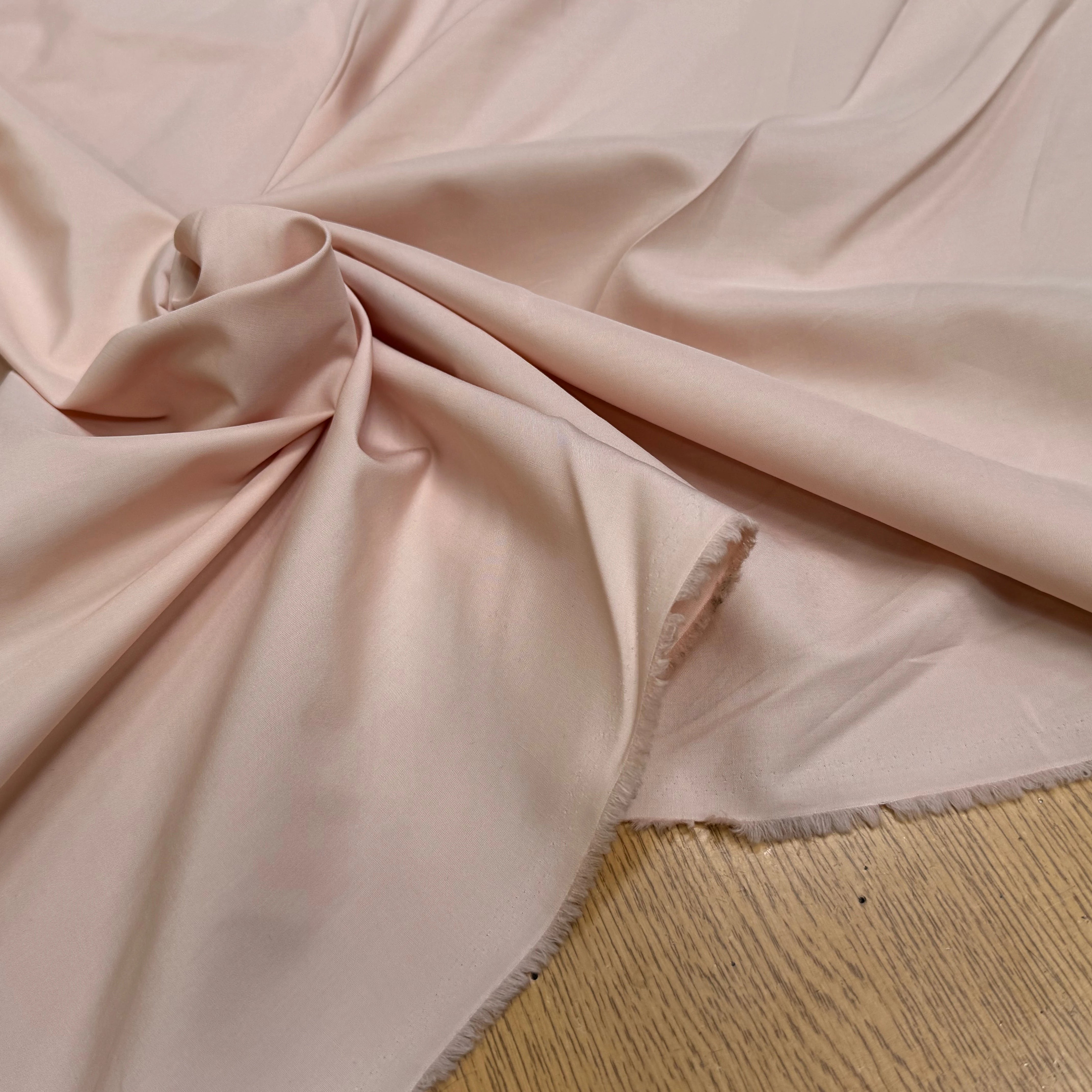 POPELINE DE COTON ROSE SAUMON COUTURE - My Little Coupon