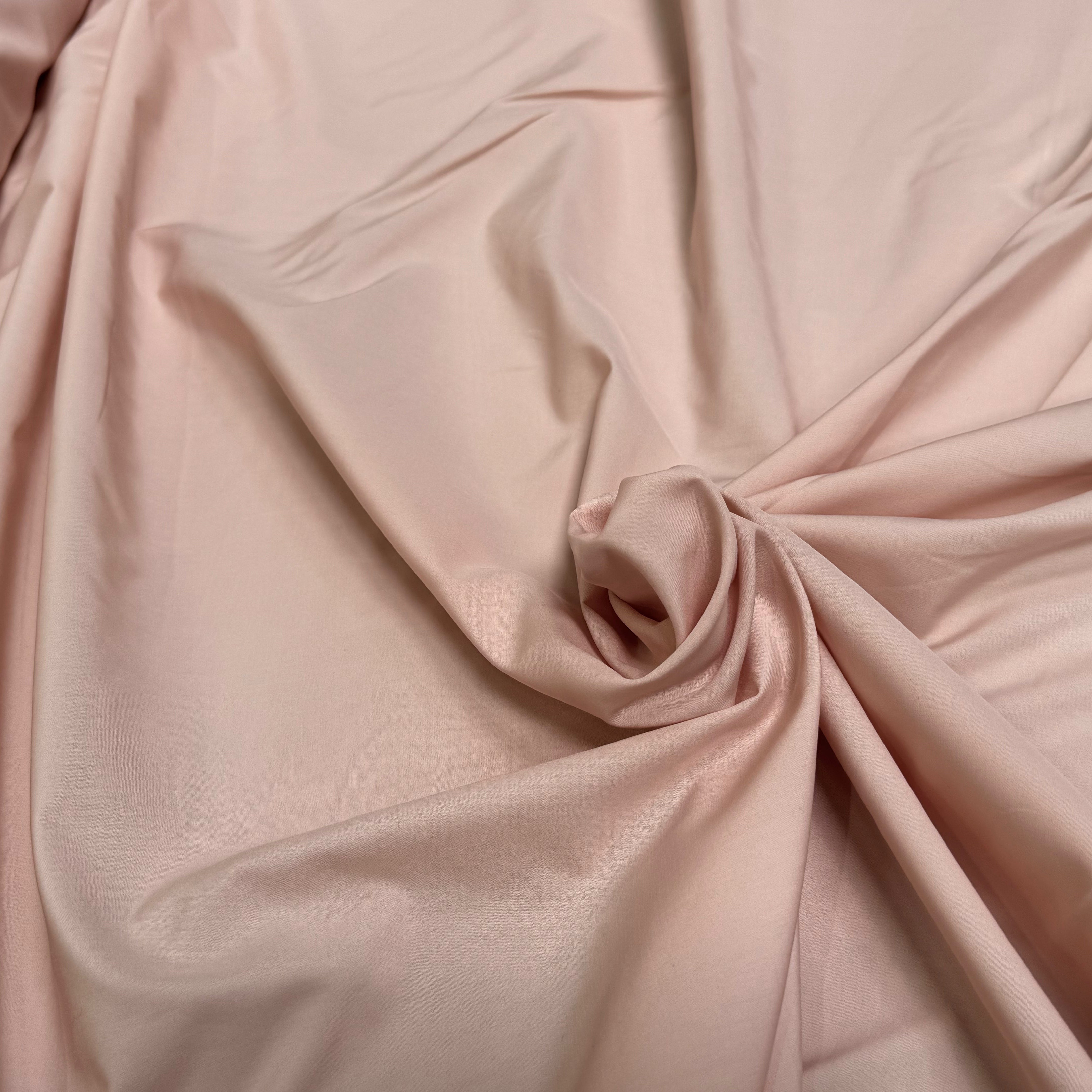 POPELINE DE COTON ROSE SAUMON COUTURE - My Little Coupon