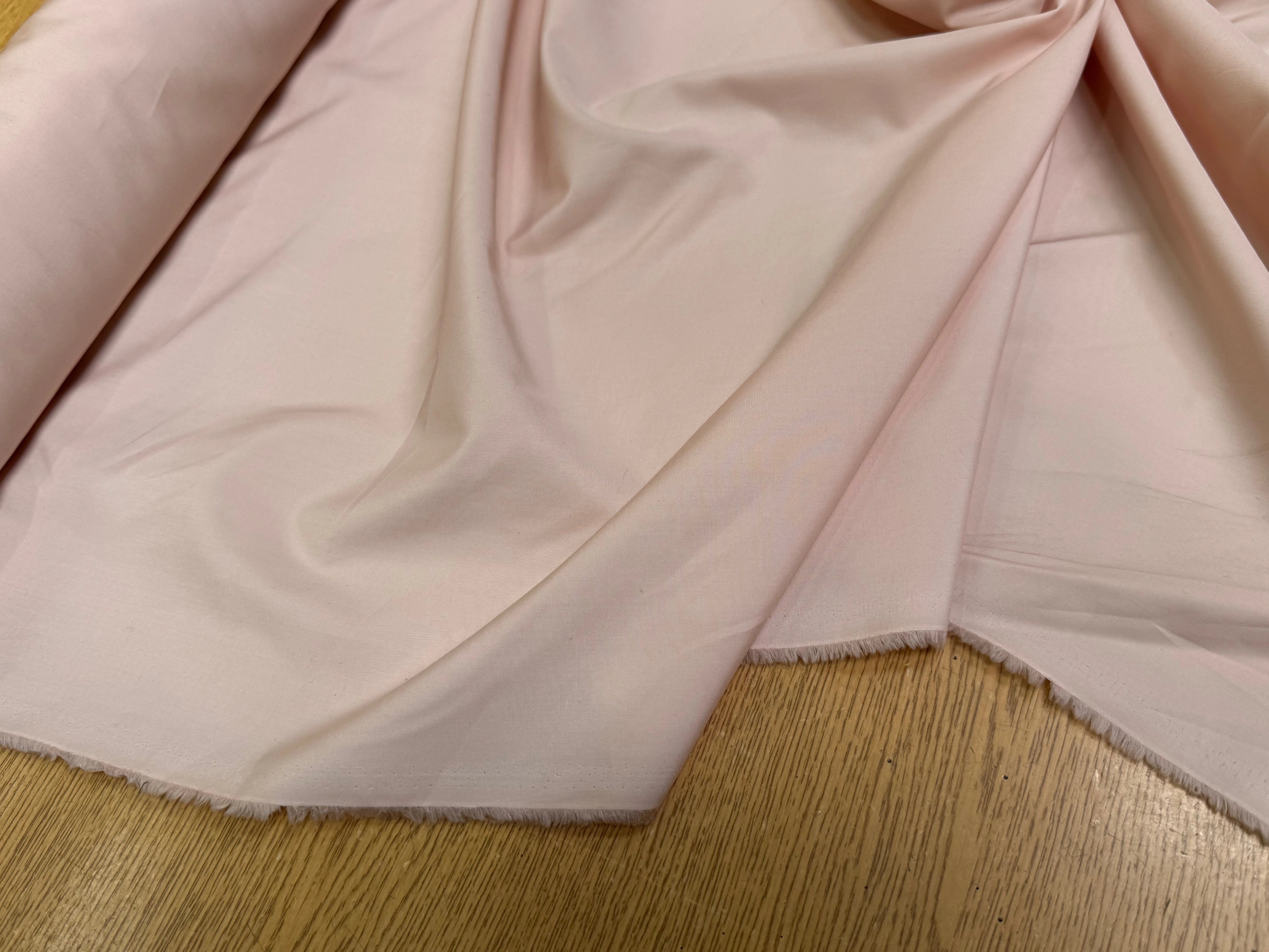 POPELINE DE COTON ROSE SAUMON COUTURE - My Little Coupon