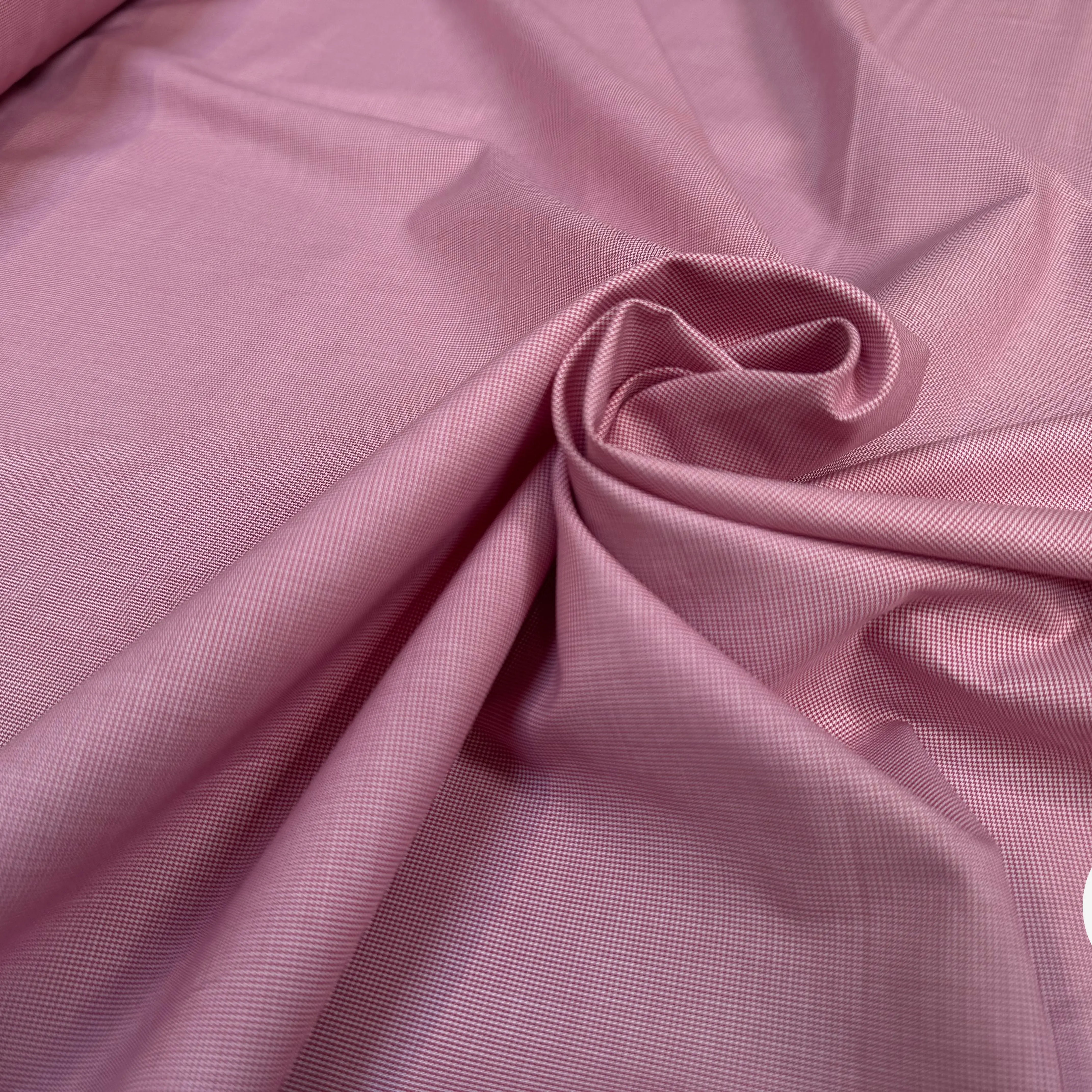 POPELINE DE COTON ROUGE ET BLANC PETITS PIEDS DE POULE - My Little Coupon