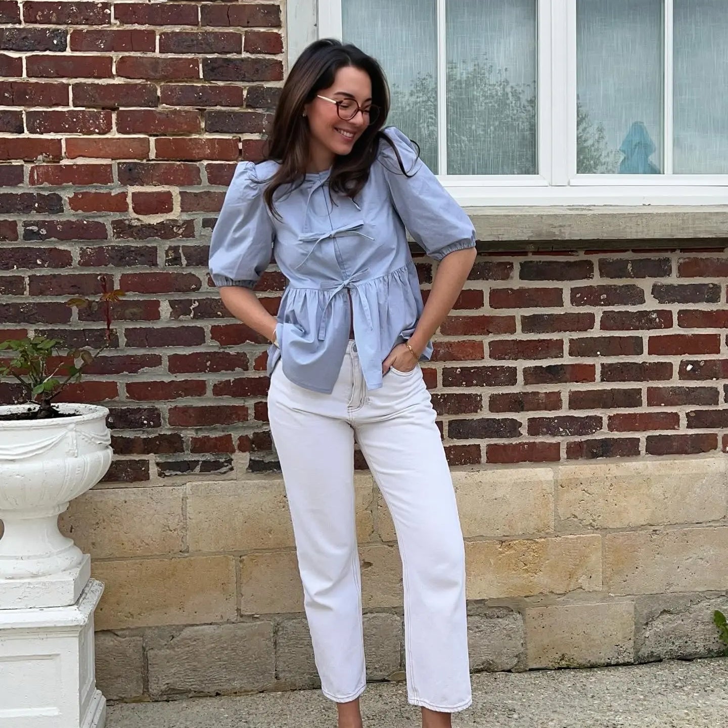 POPELINE DE COTON SATIN TESSITURA MONTI 1911 GRIS BLEUTÉ - My Little Coupon