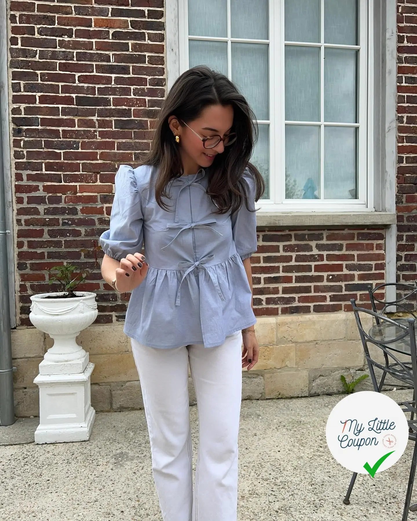 POPELINE DE COTON SATIN TESSITURA MONTI 1911 GRIS BLEUTÉ - My Little Coupon