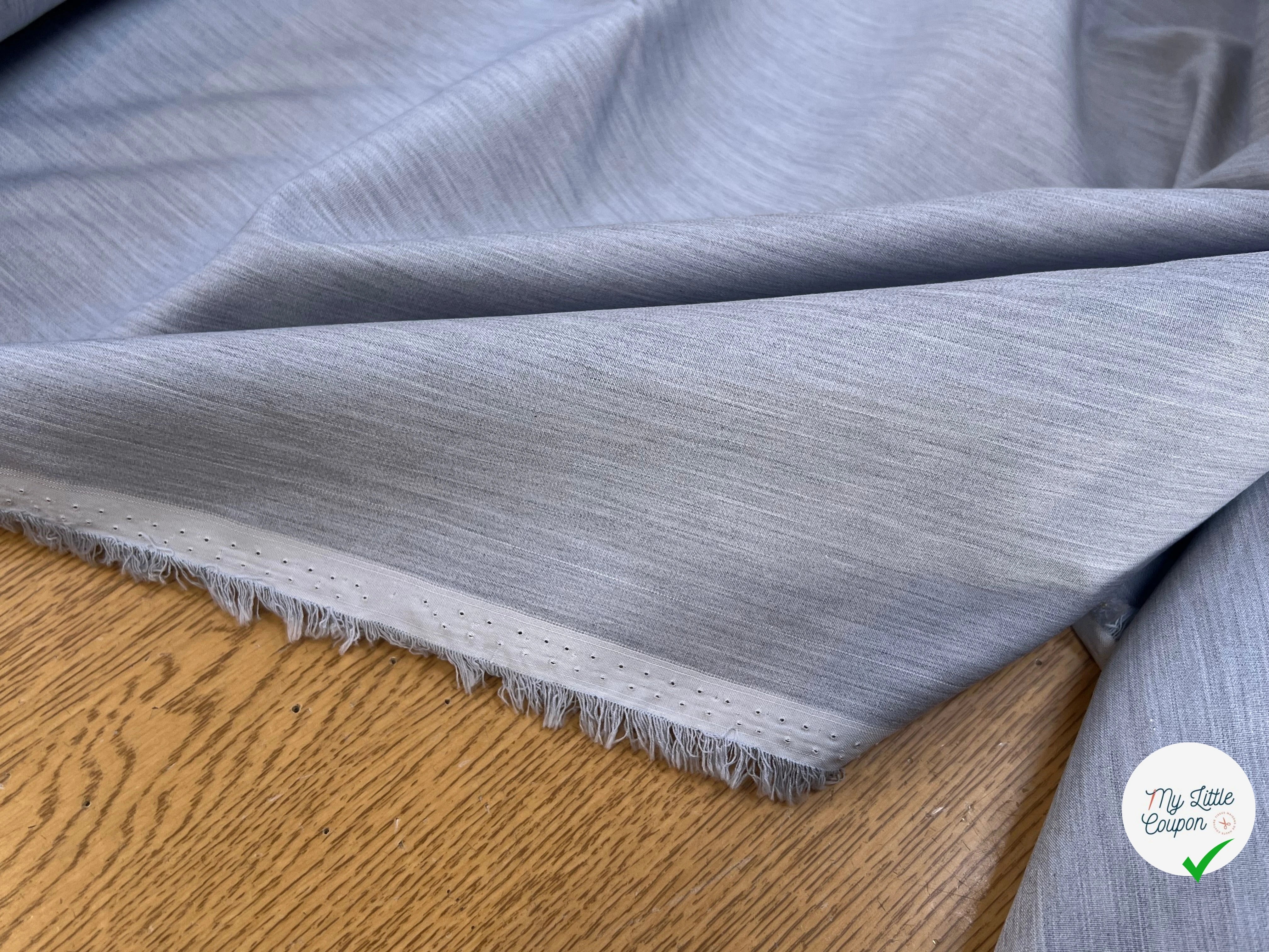 POPELINE DE COTON SOUPLE GRISE 147CM - My Little Coupon