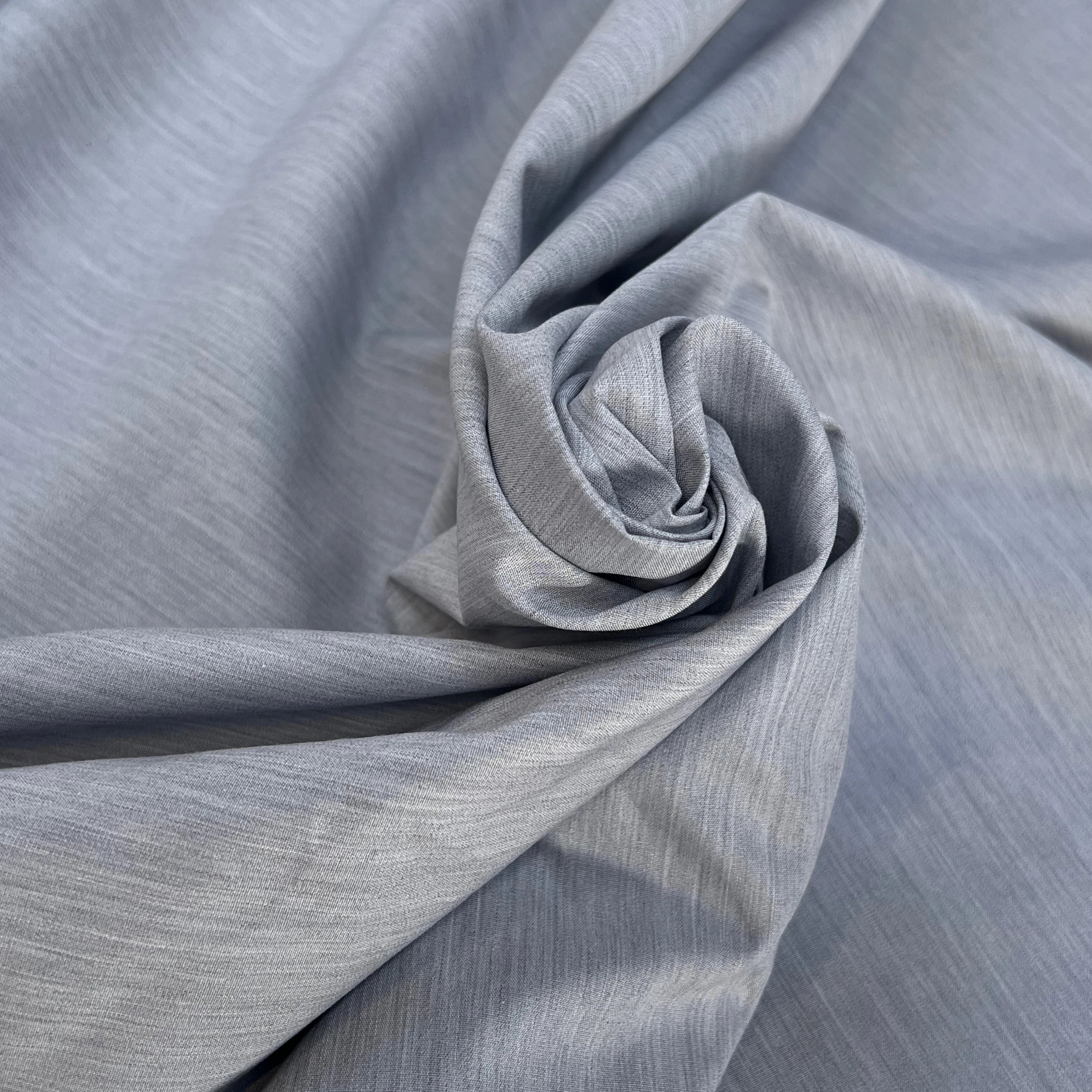 POPELINE DE COTON SOUPLE GRISE 147CM - My Little Coupon