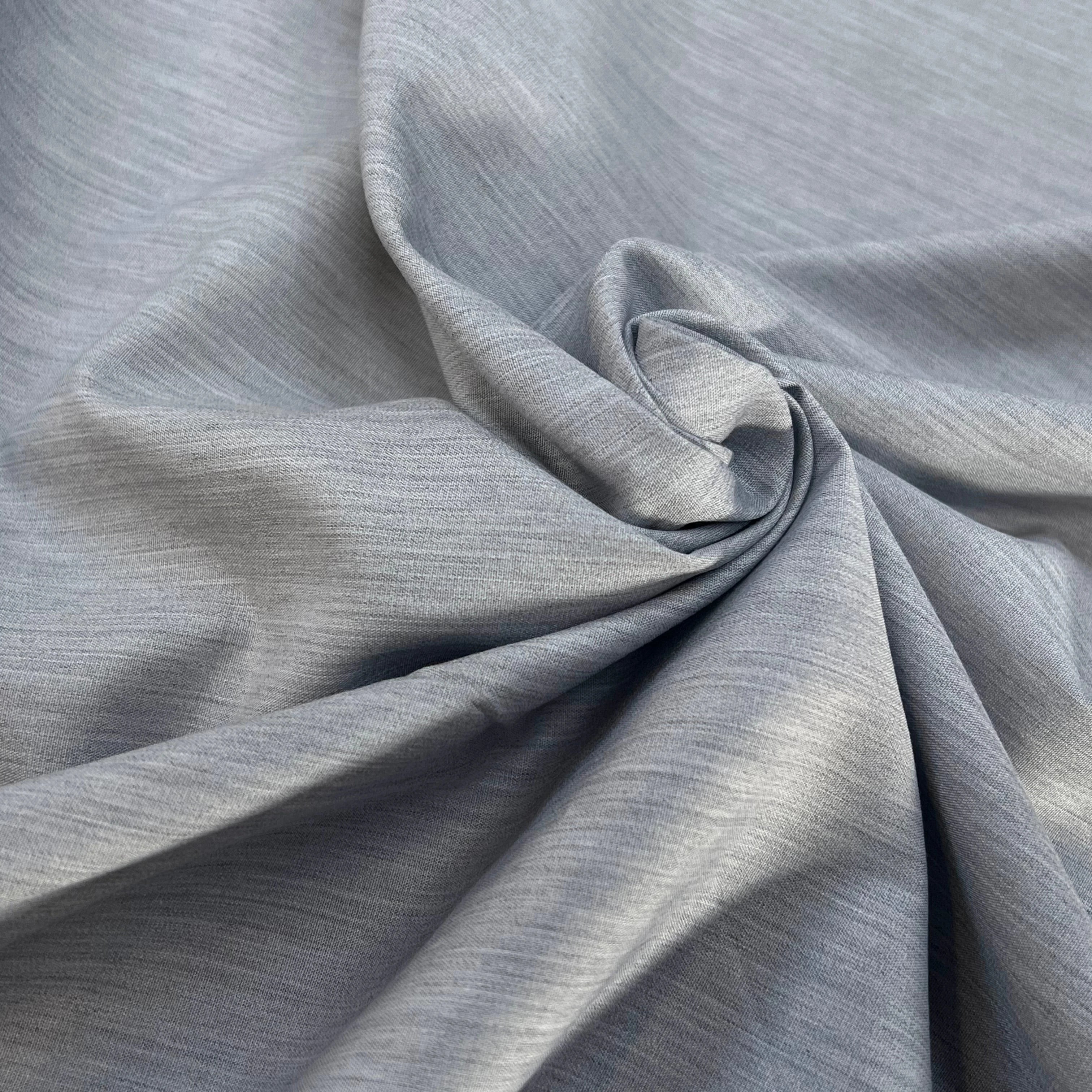 POPELINE DE COTON SOUPLE GRISE 147CM - My Little Coupon