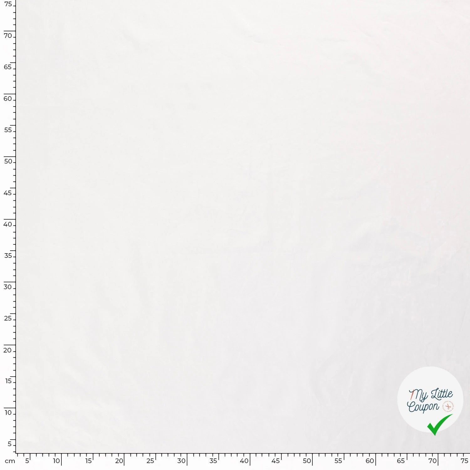 POPELINE DE COTON TISSU UNICOLORE BLANC OPTIQUE - My Little Coupon