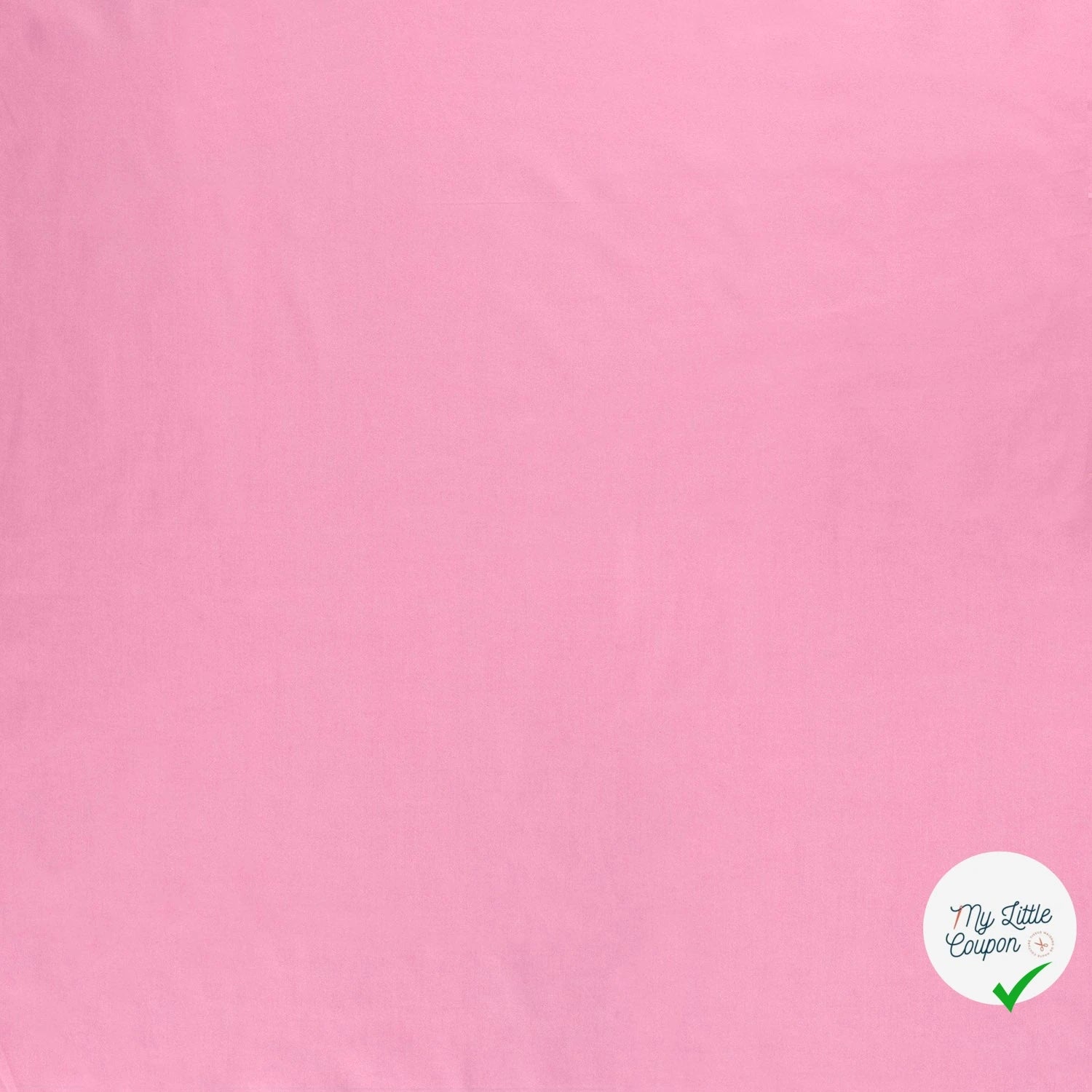 POPELINE DE COTON TISSU UNICOLORE ROSE - My Little Coupon