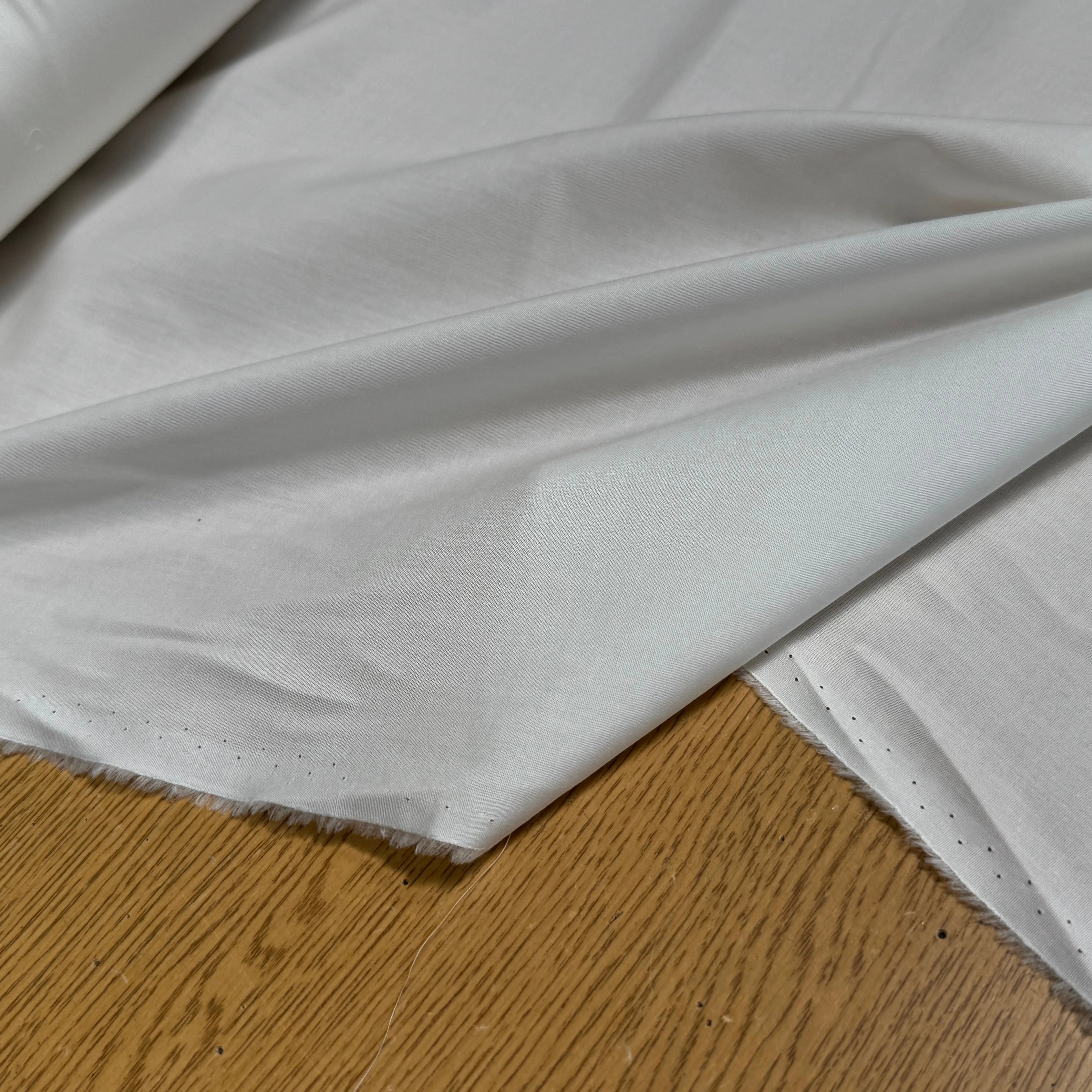 POPELINE DE COTON ULTRA PREMIUM BLANC CASSÉ - My Little Coupon