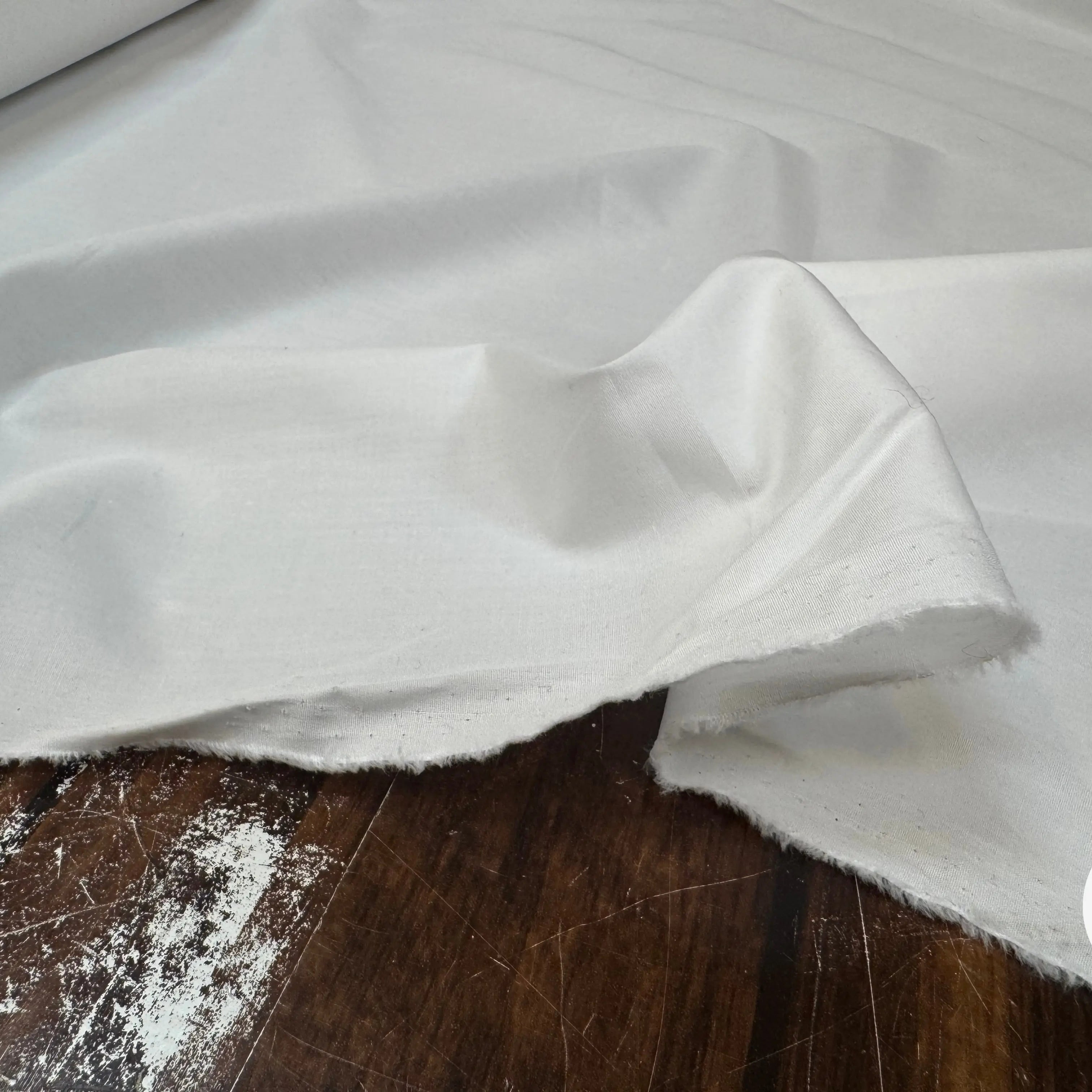 POPELINE DE COTON UNI BLANC 100% COTON - My Little Coupon