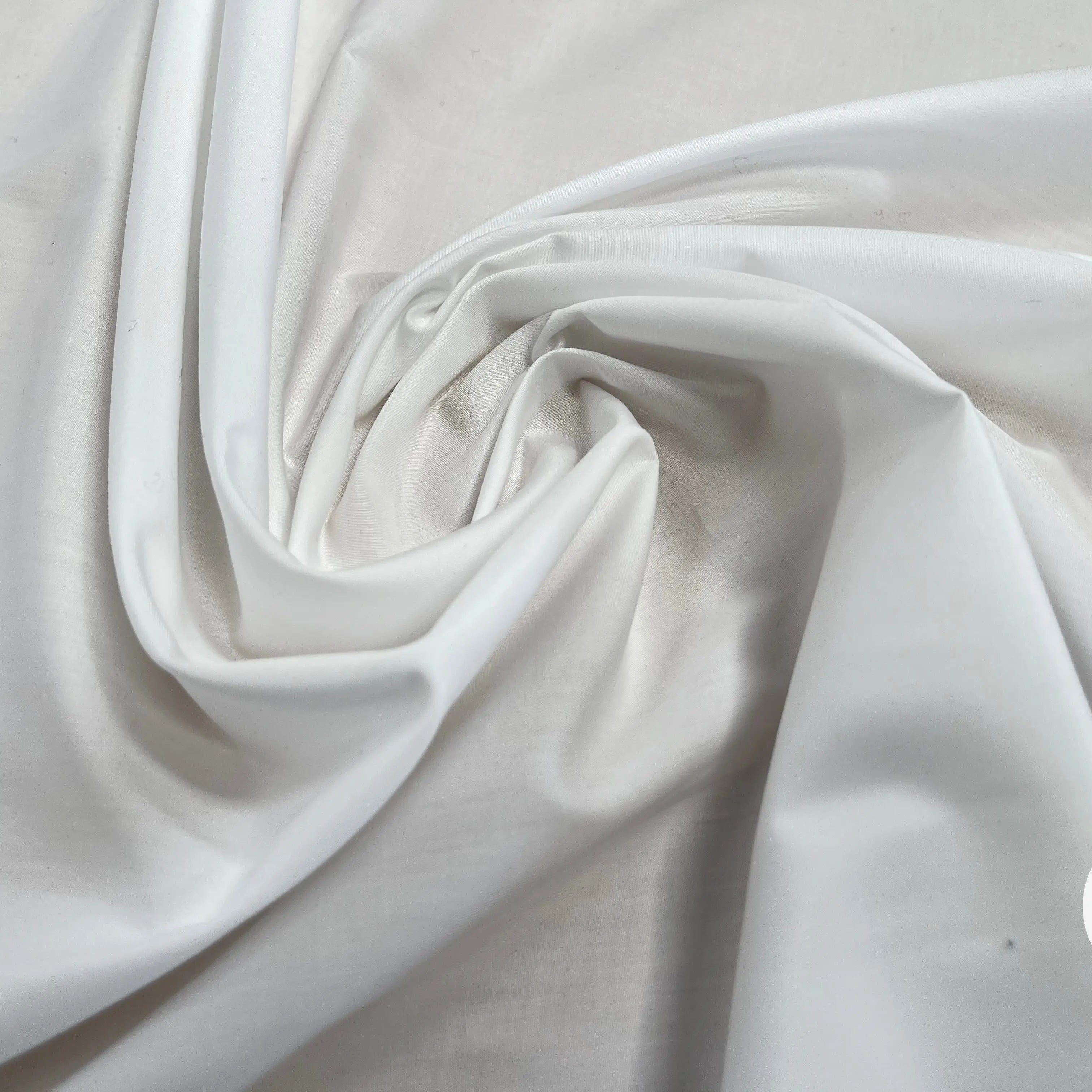 POPELINE DE COTON UNI BLANCHE - My Little Coupon