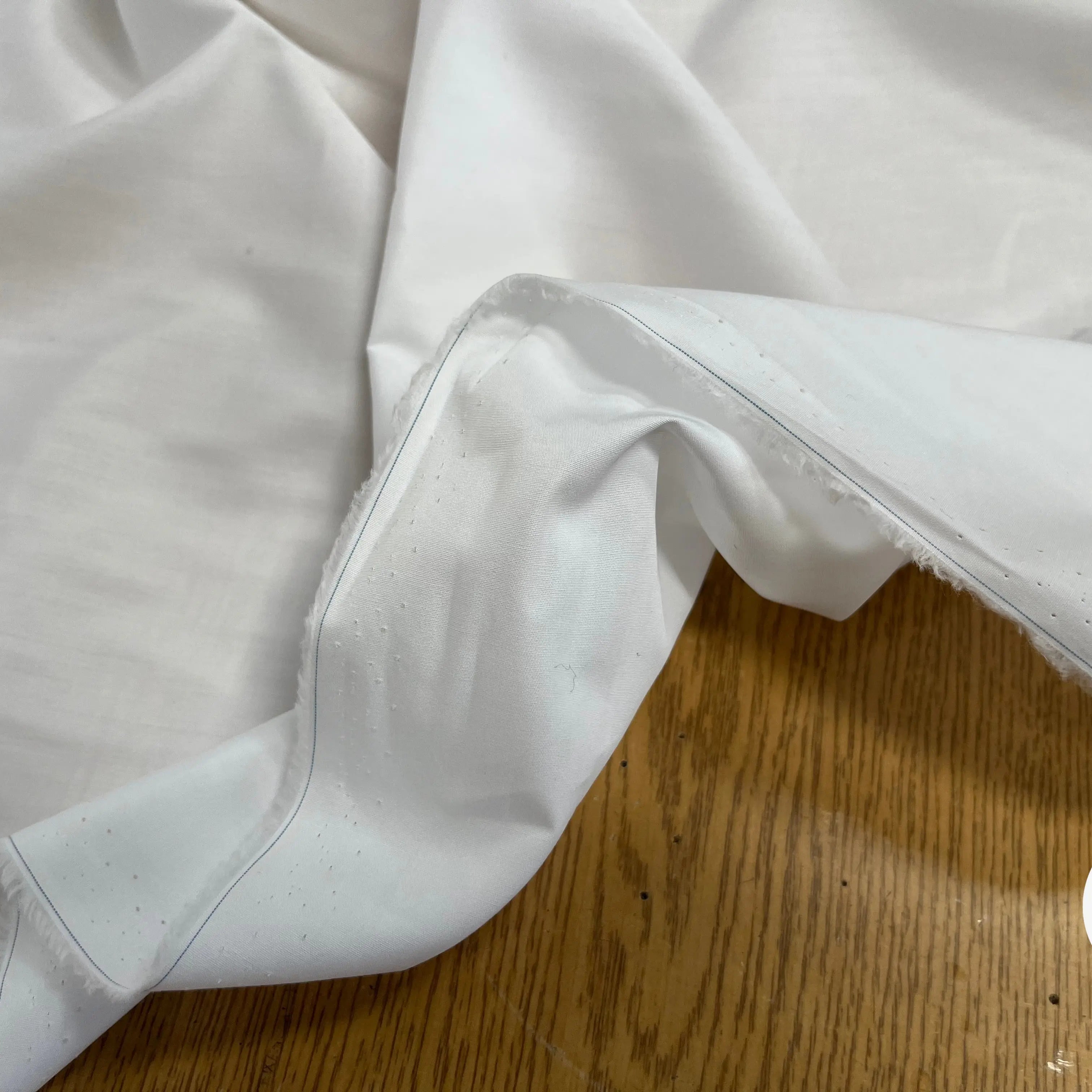 POPELINE DE COTON UNI BLANCHE - My Little Coupon