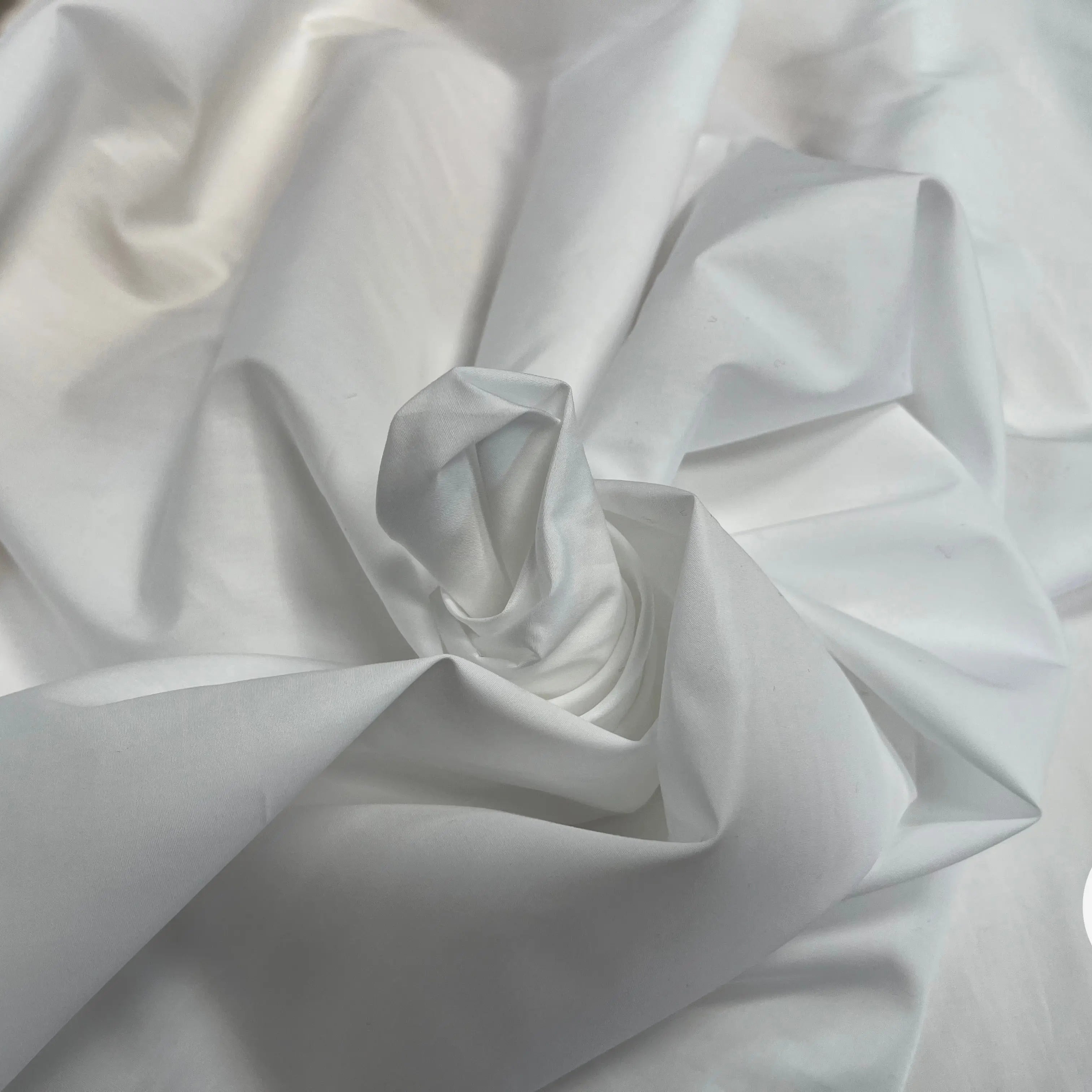 POPELINE DE COTON UNI BLANCHE - My Little Coupon