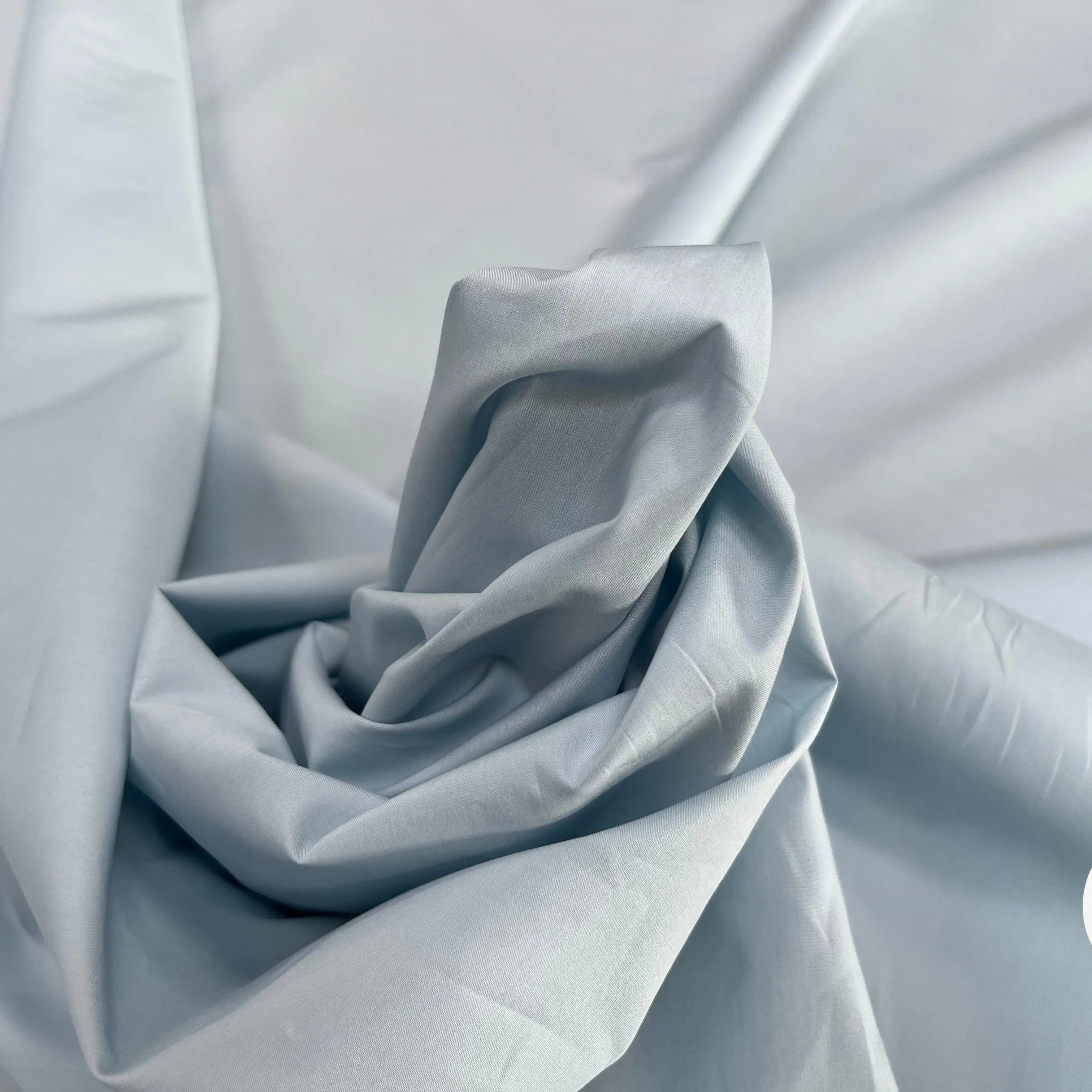 POPELINE DE COTON UNI BLEU CIEL - My Little Coupon