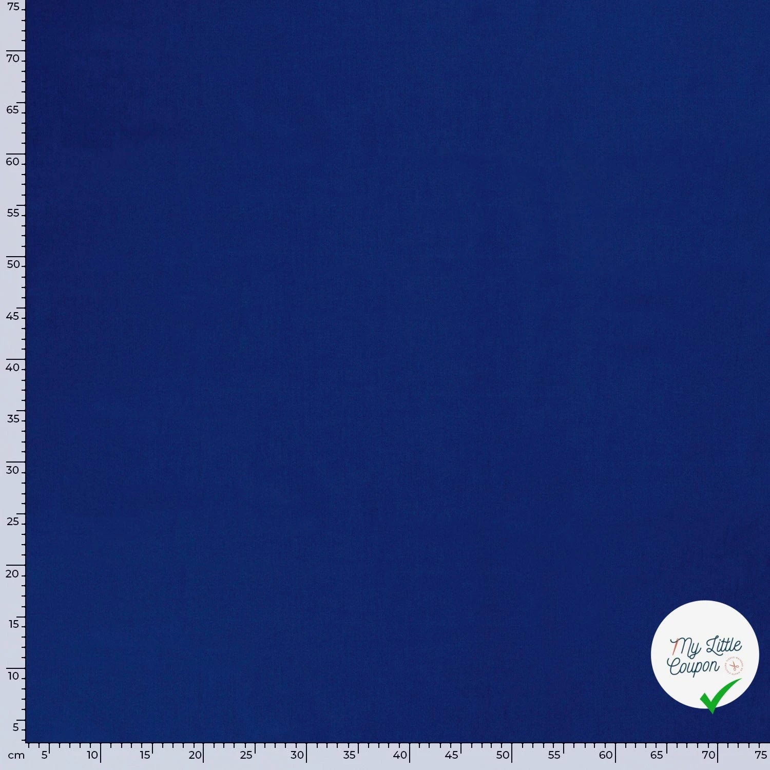 POPELINE DE COTON UNICOLORE COBALT - My Little Coupon