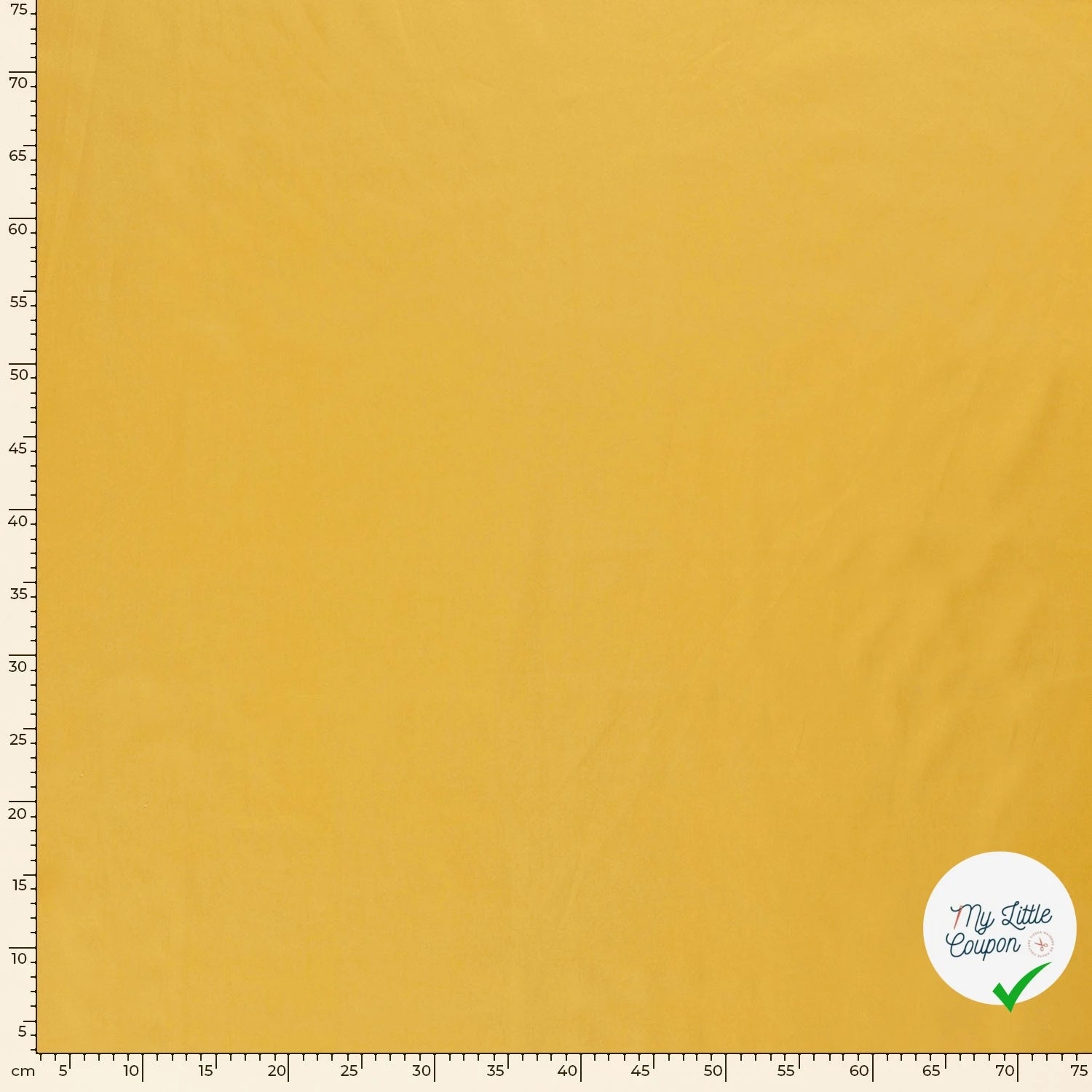 POPELINE DE COTON UNICOLORE JAUNE - My Little Coupon