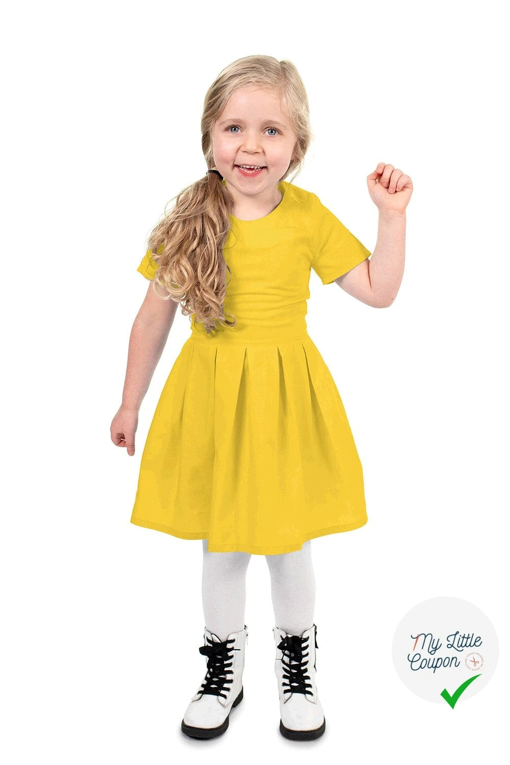 POPELINE DE COTON UNICOLORE JAUNE - My Little Coupon