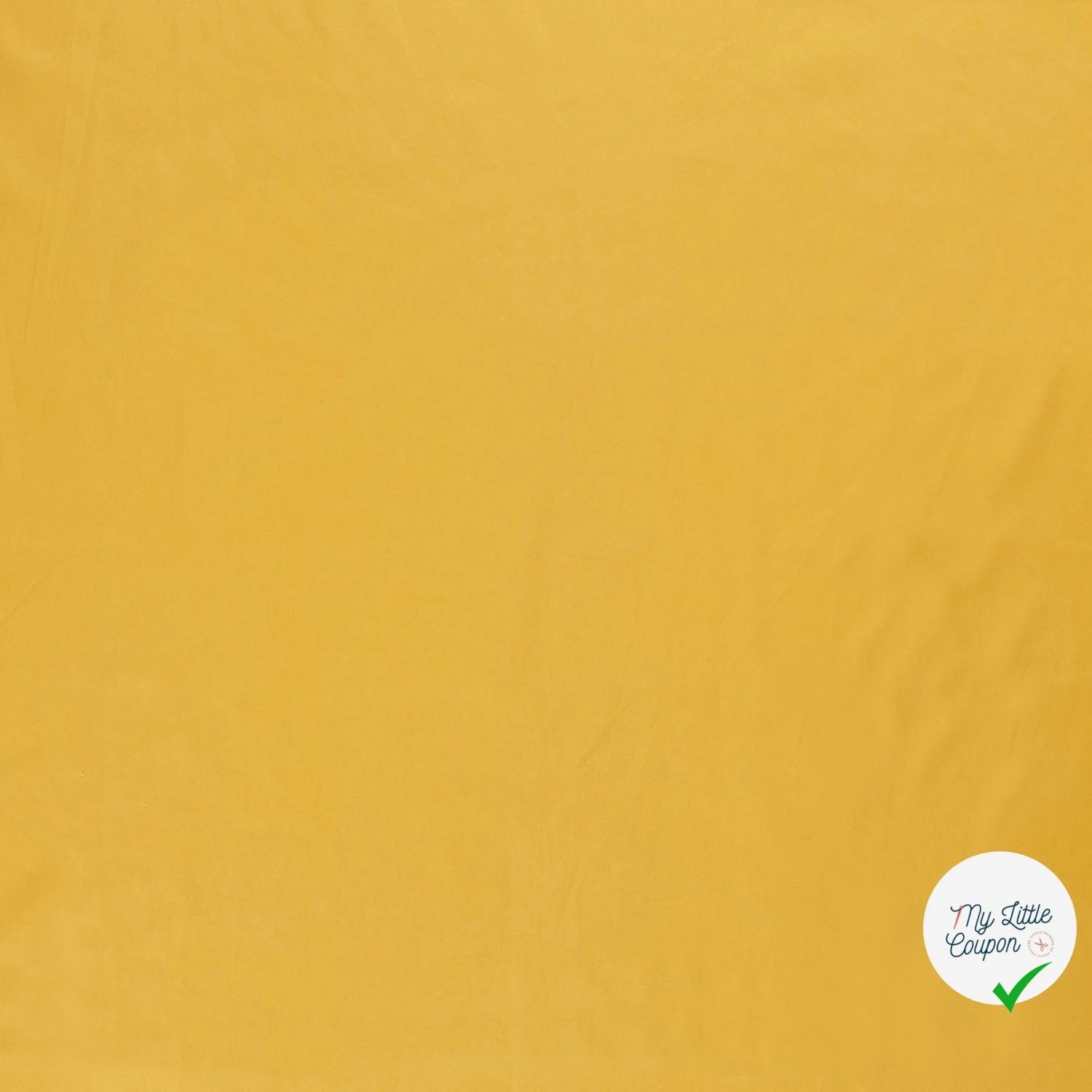 POPELINE DE COTON UNICOLORE JAUNE - My Little Coupon