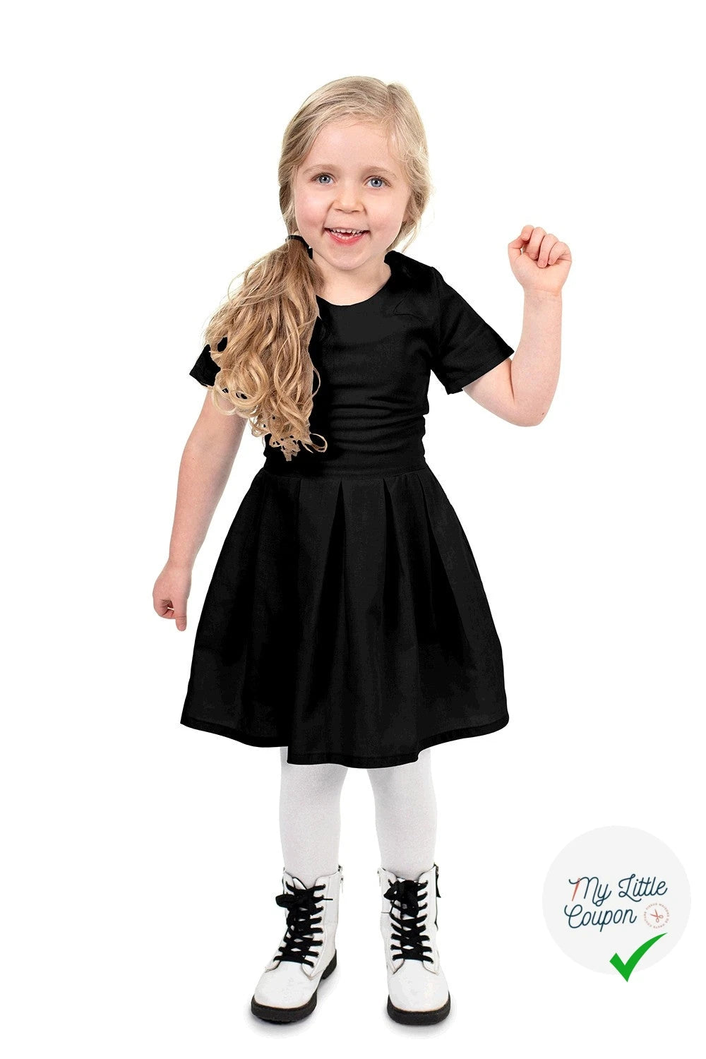 POPELINE DE COTON UNICOLORE NOIR - My Little Coupon