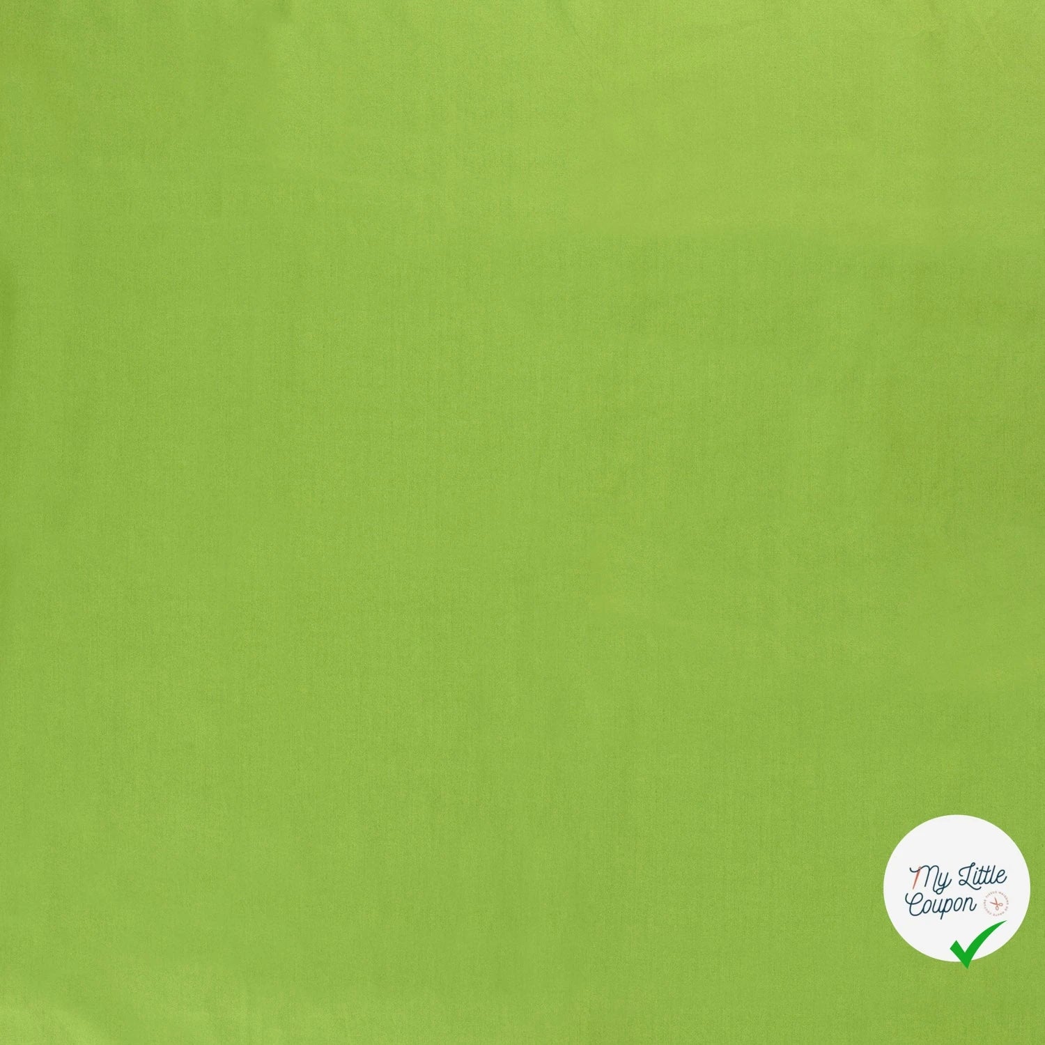 POPELINE DE COTON UNICOLORE VERT CITRON - My Little Coupon