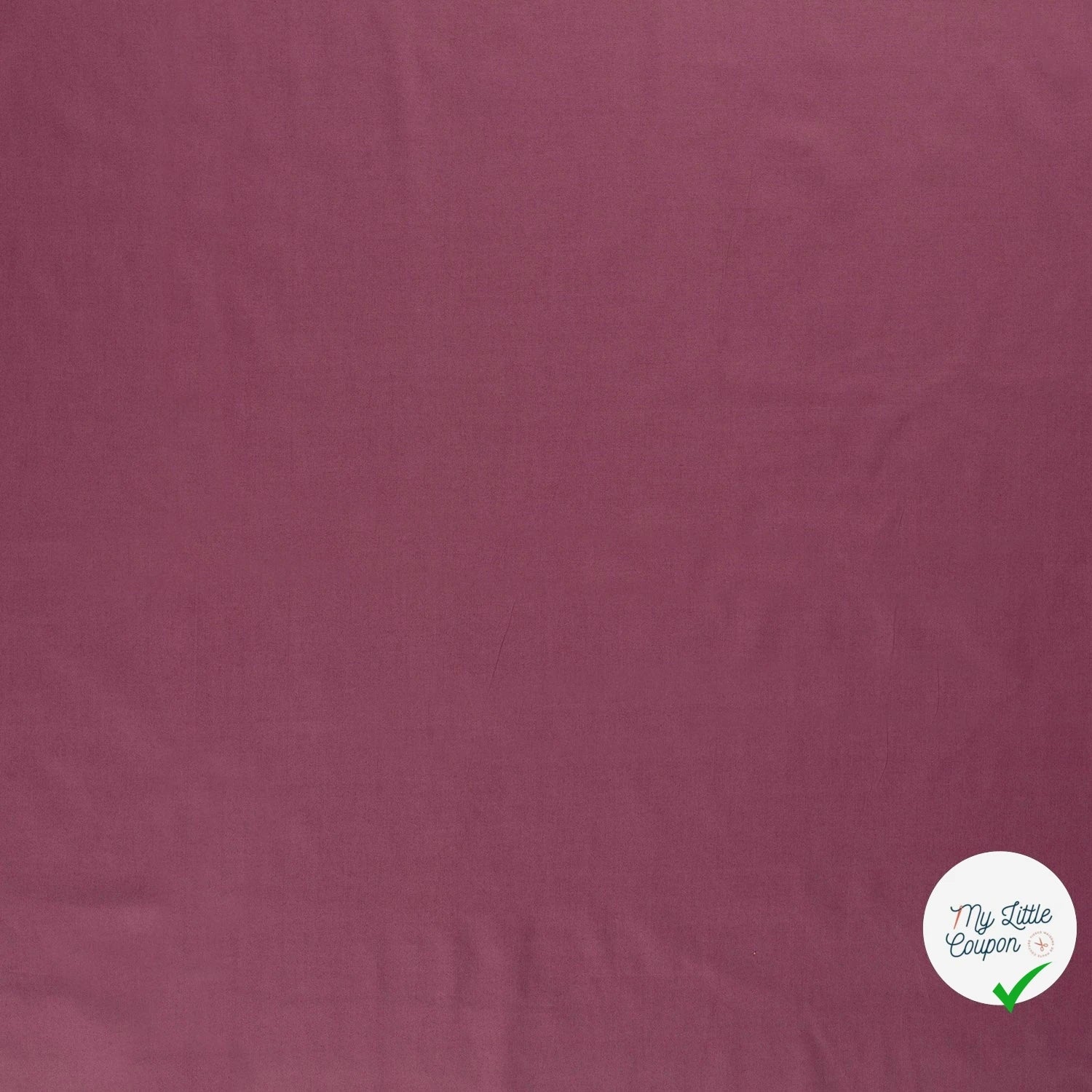 POPELINE DE COTON UNICOLORE VIEUX ROSE - My Little Coupon