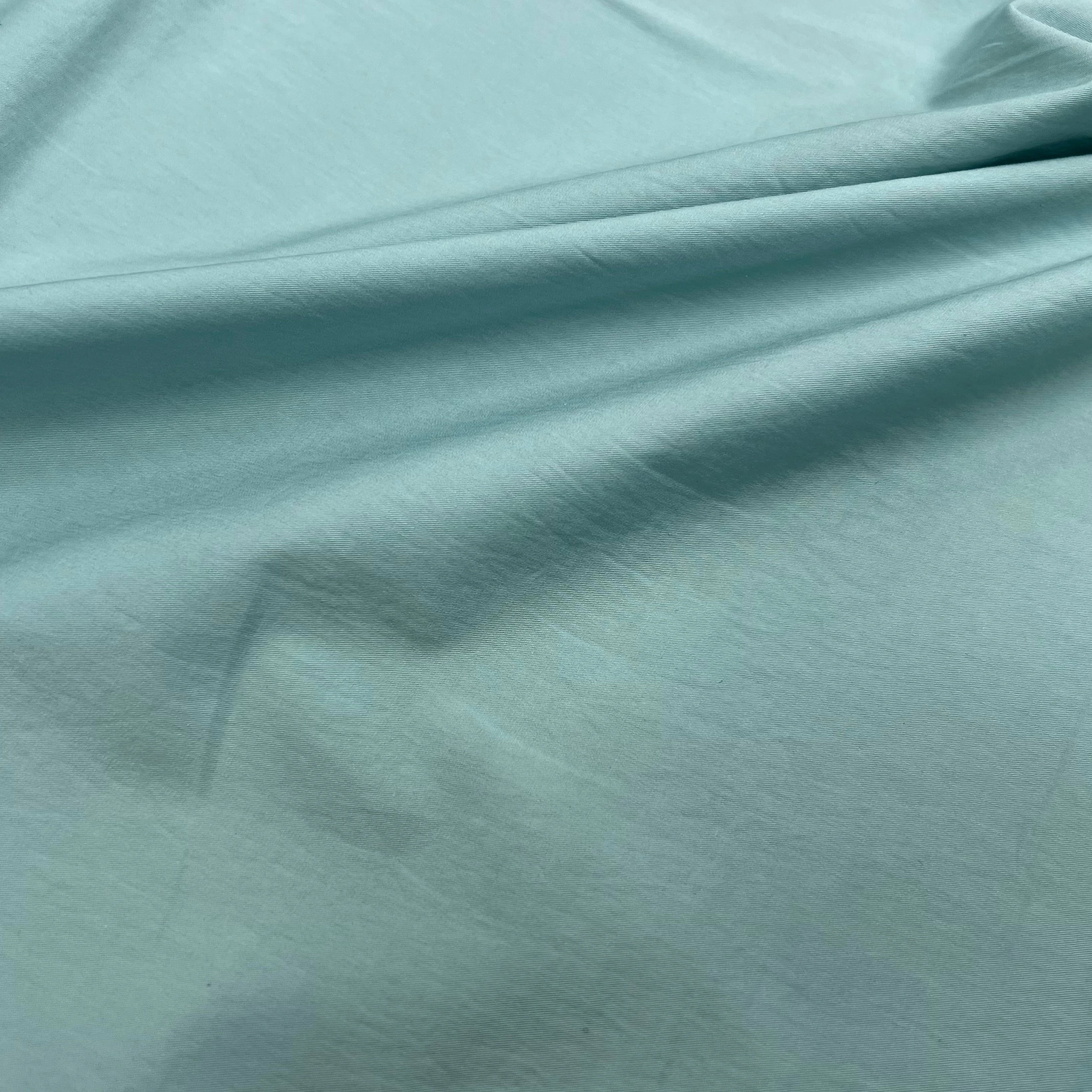 POPELINE DE COTON VERT D'EAU 145CM - My Little Coupon