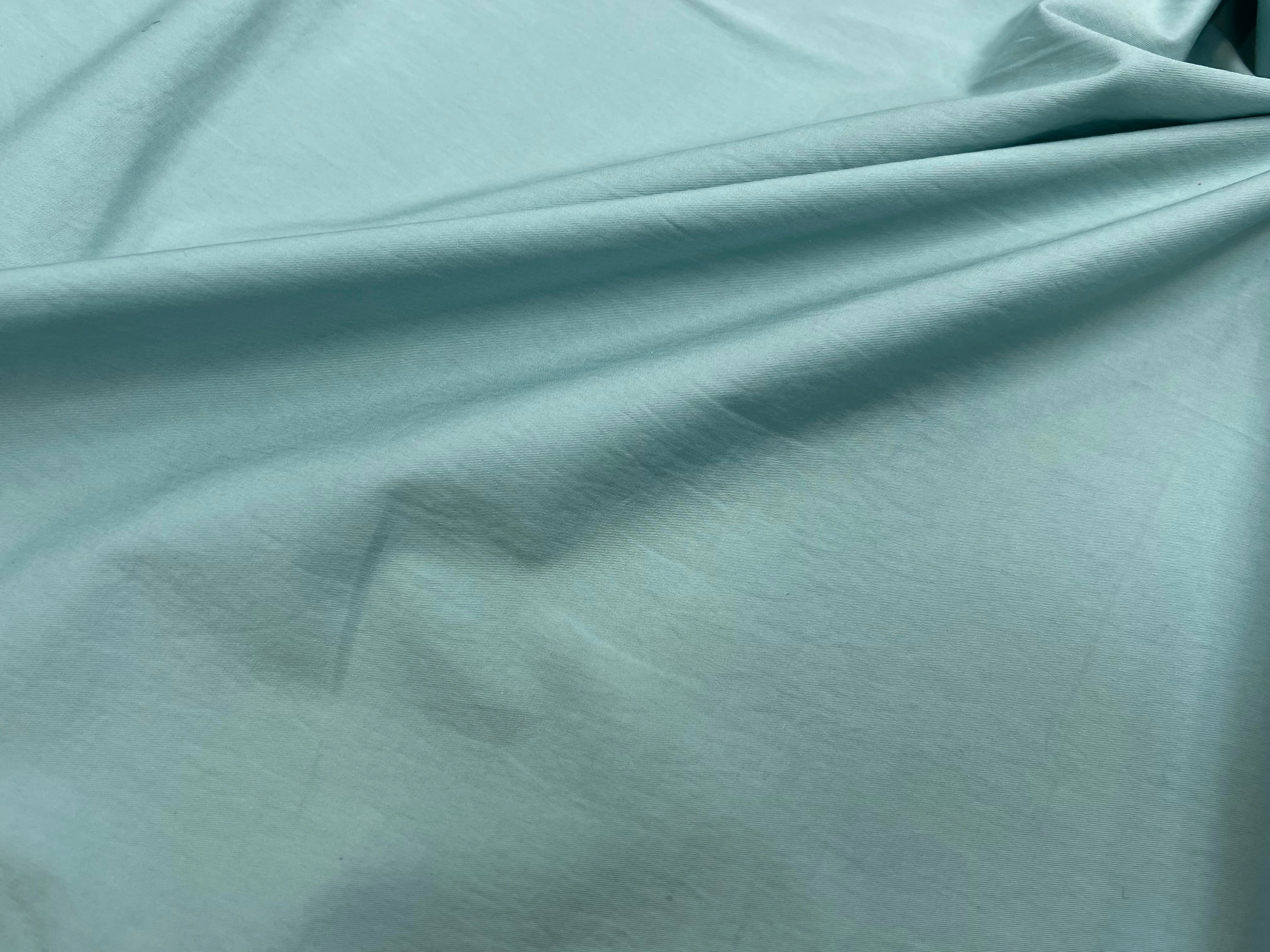 POPELINE DE COTON VERT D'EAU 145CM - My Little Coupon