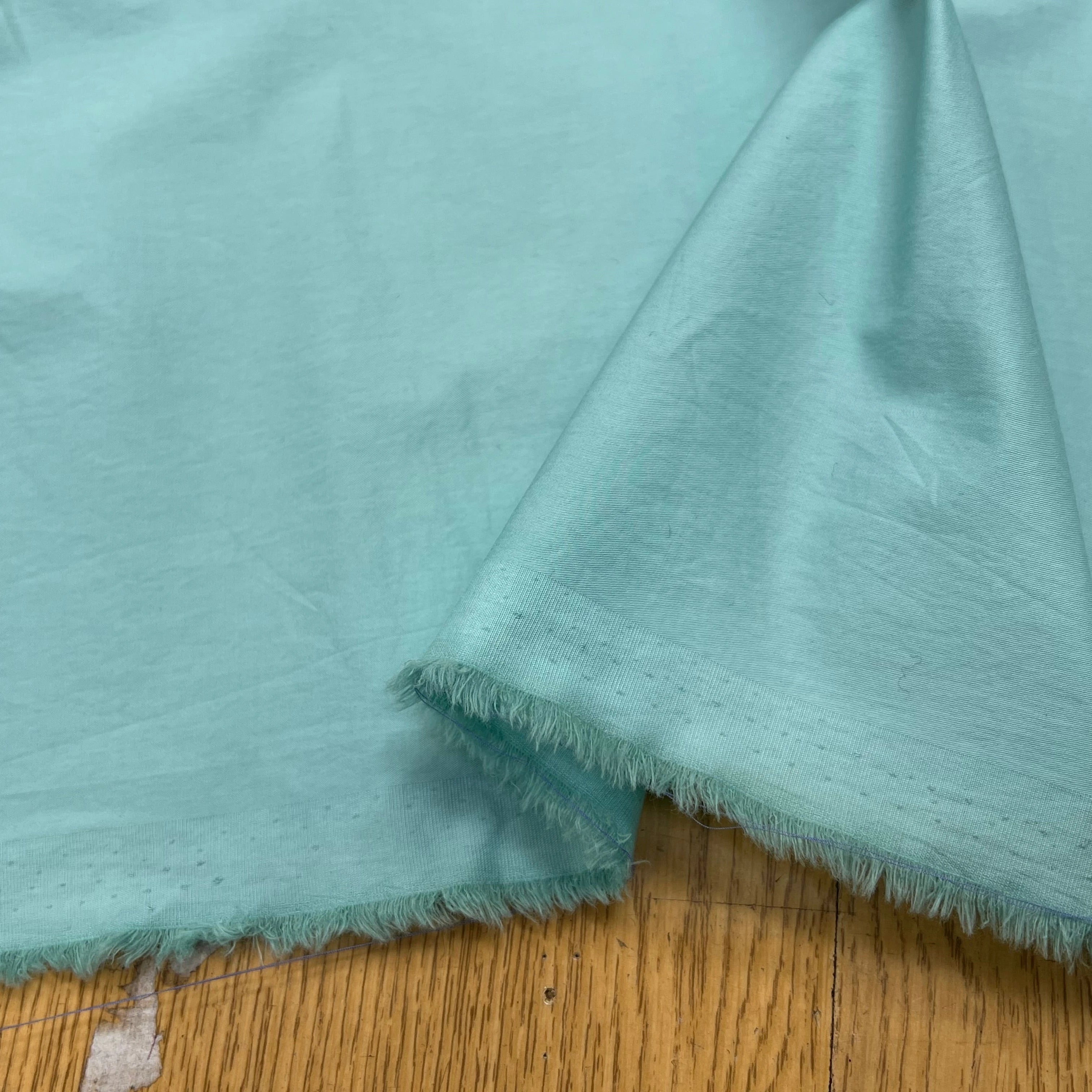 POPELINE DE COTON VERT D'EAU 145CM - My Little Coupon