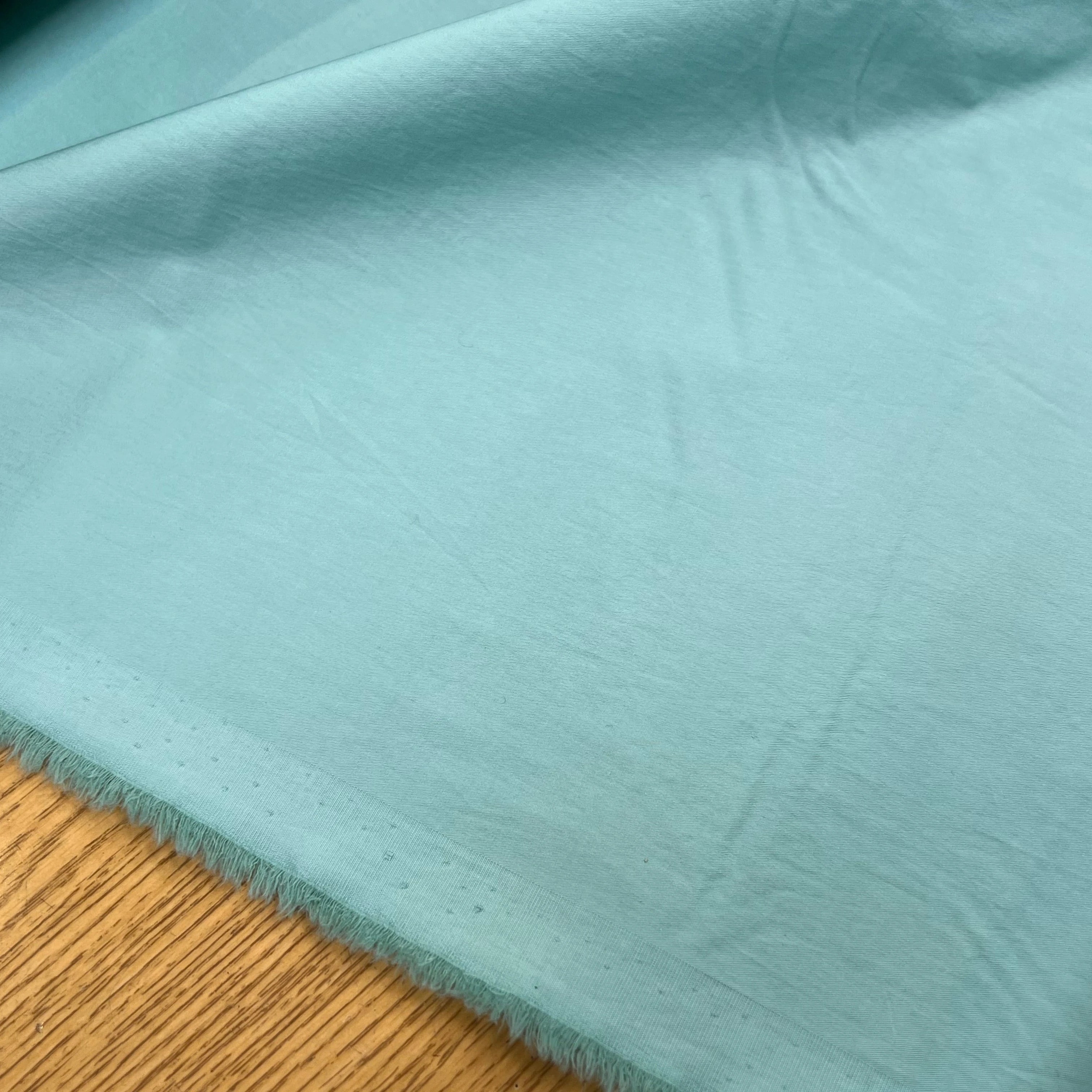 POPELINE DE COTON VERT D'EAU 145CM - My Little Coupon