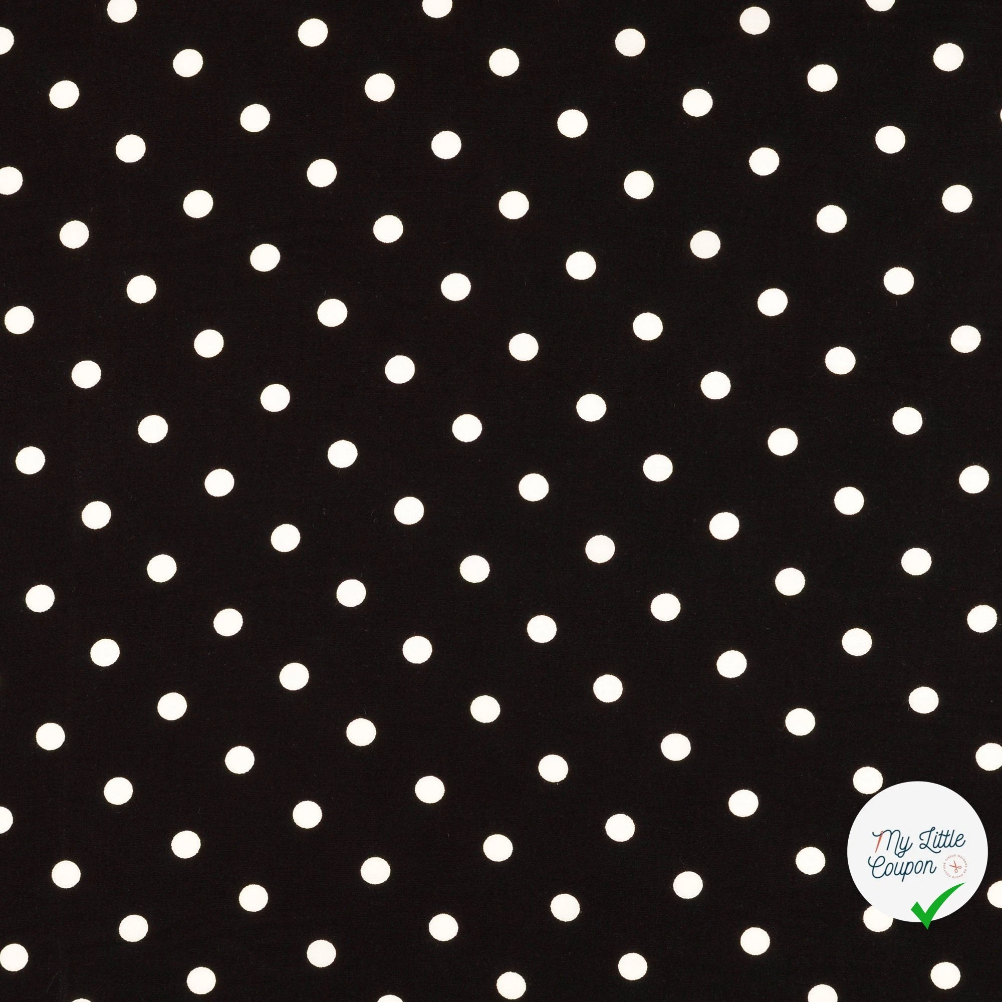 Popeline de viscose noir
