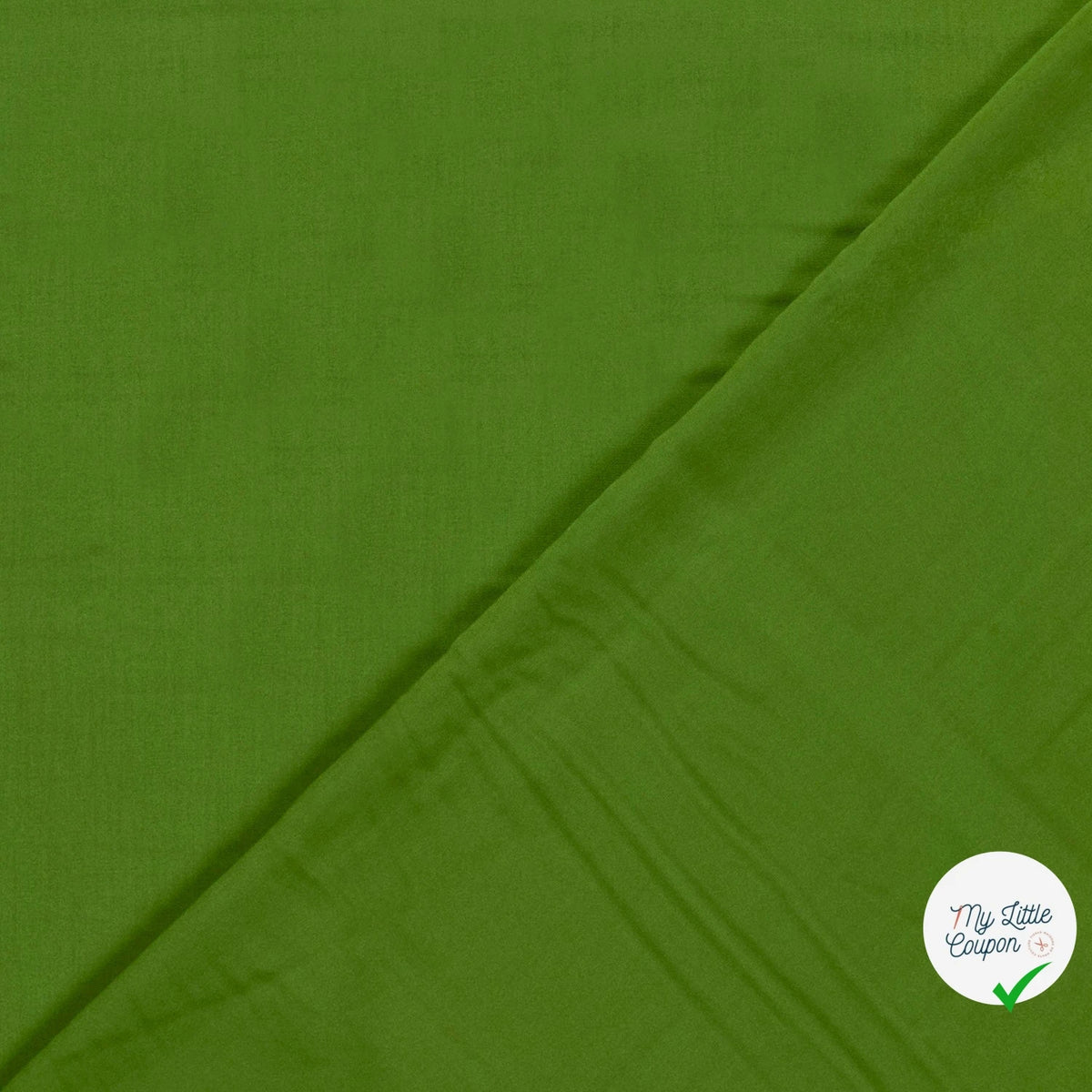 Popeline de viscose unicolore vert