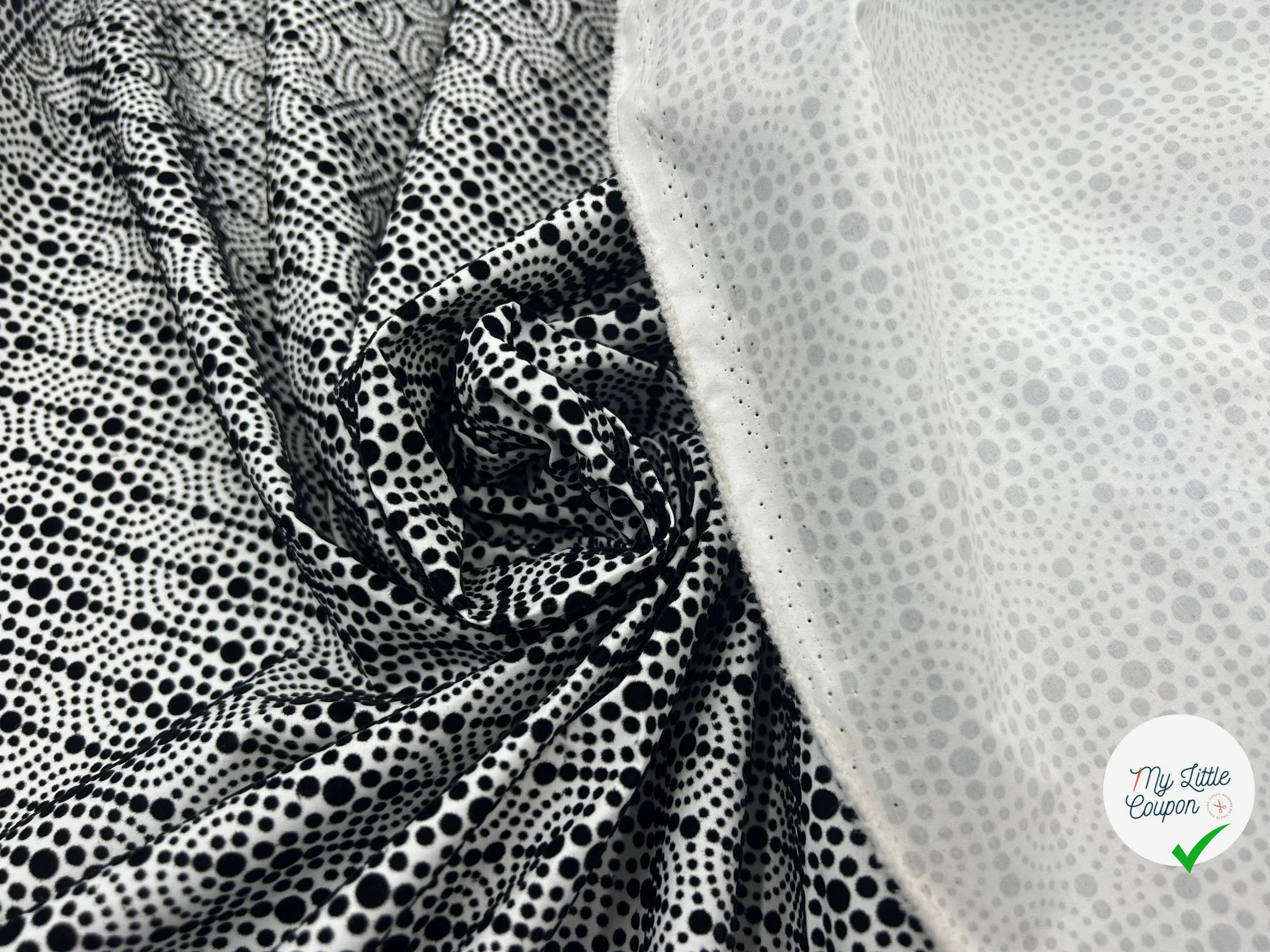 POPELINE FLOQUÉE BYZANTINE - My Little Coupon - tissu - coudre