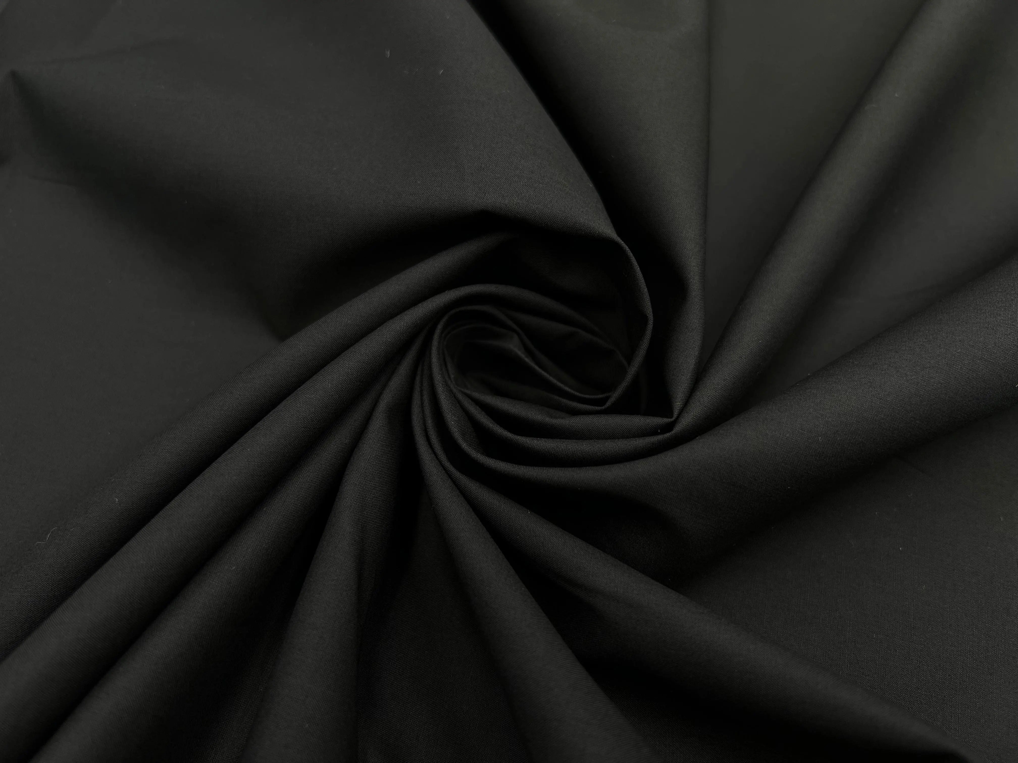 POPELINE LÉGÈRE NOIRE - My Little Coupon - tissu - coudre