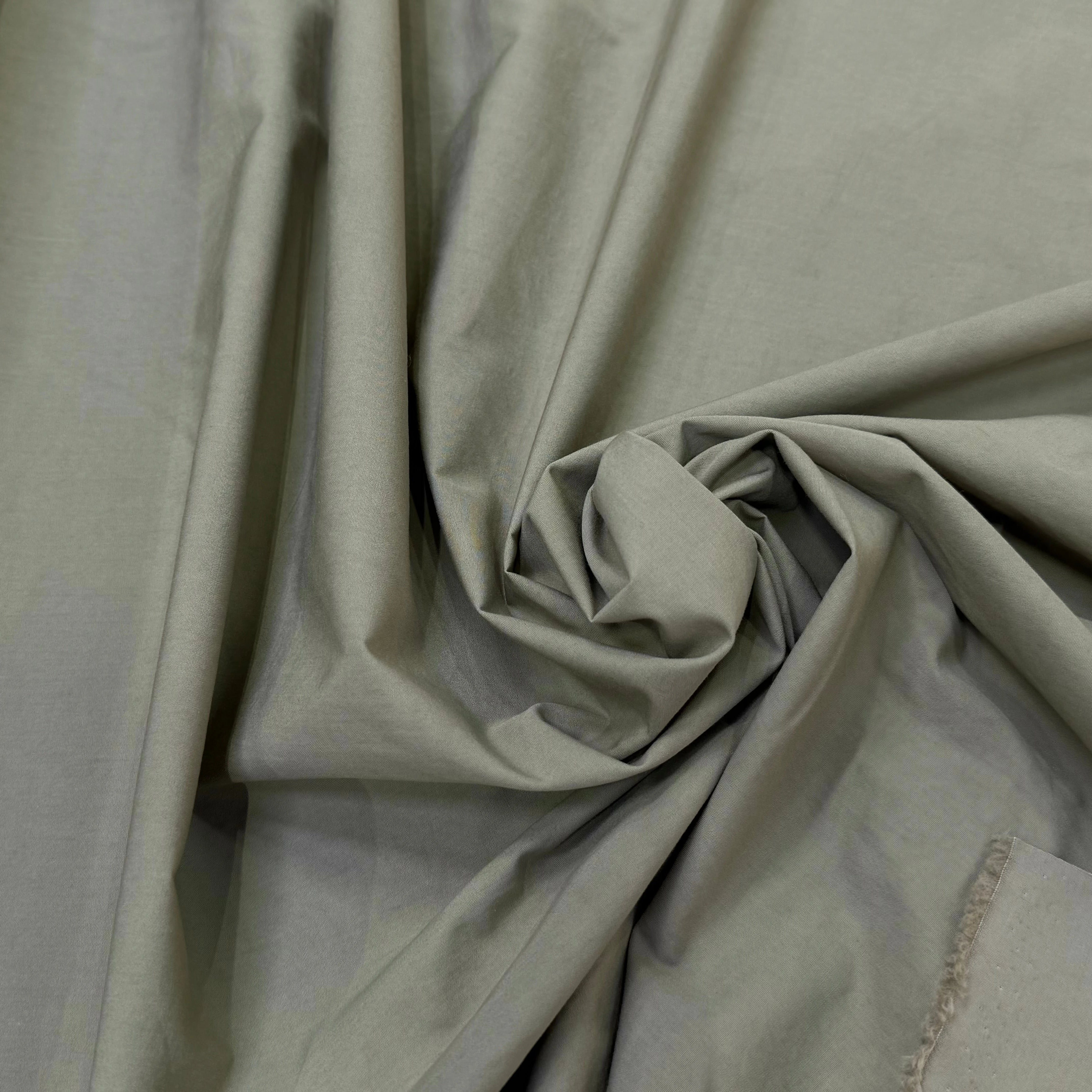 POPELINE LOURDE DE COTON CRAQUANT BEIGE KAKI - My Little Coupon