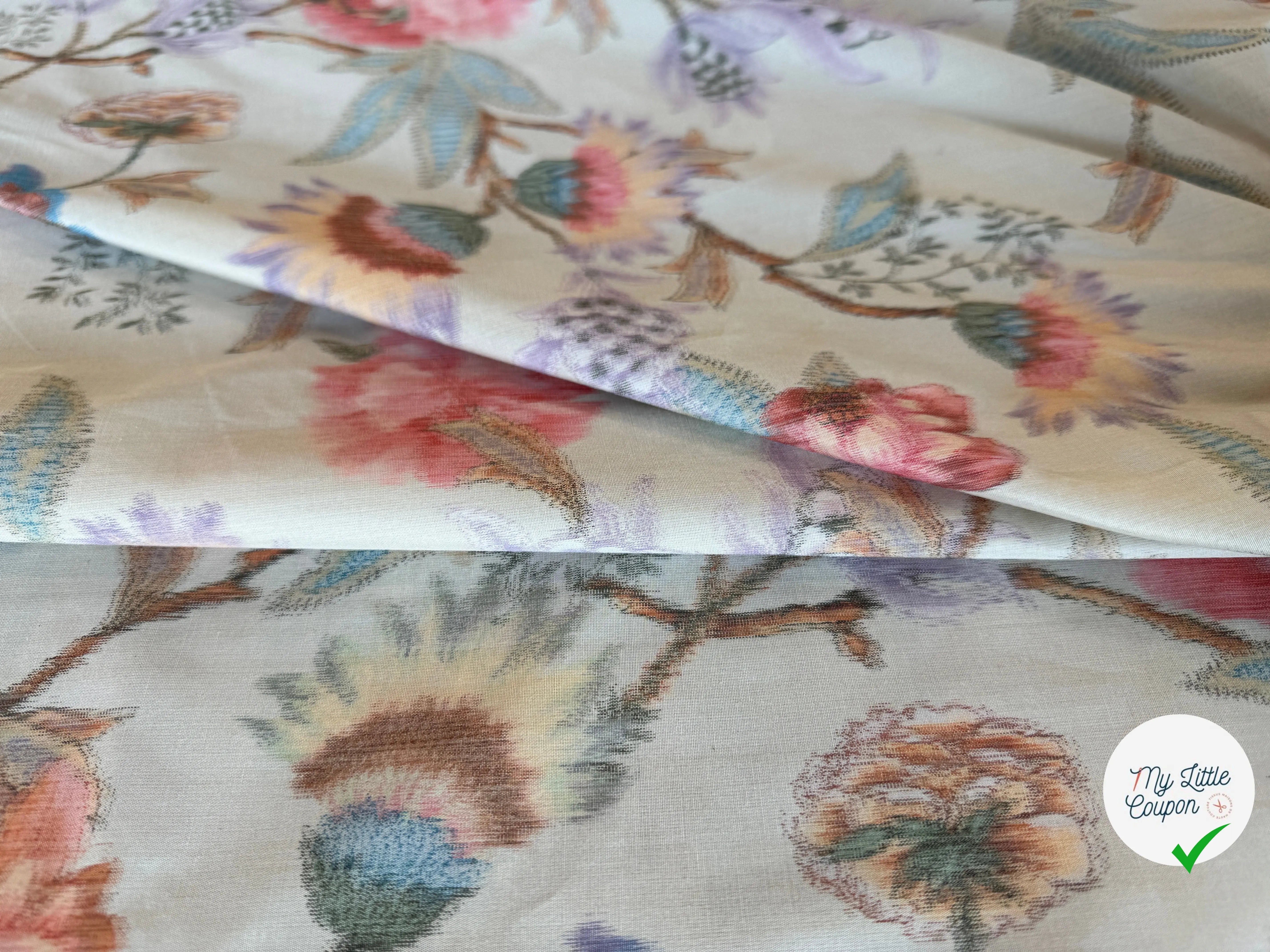 POPELINE OFFICINA FIORI ASTRATTI - My Little Coupon
