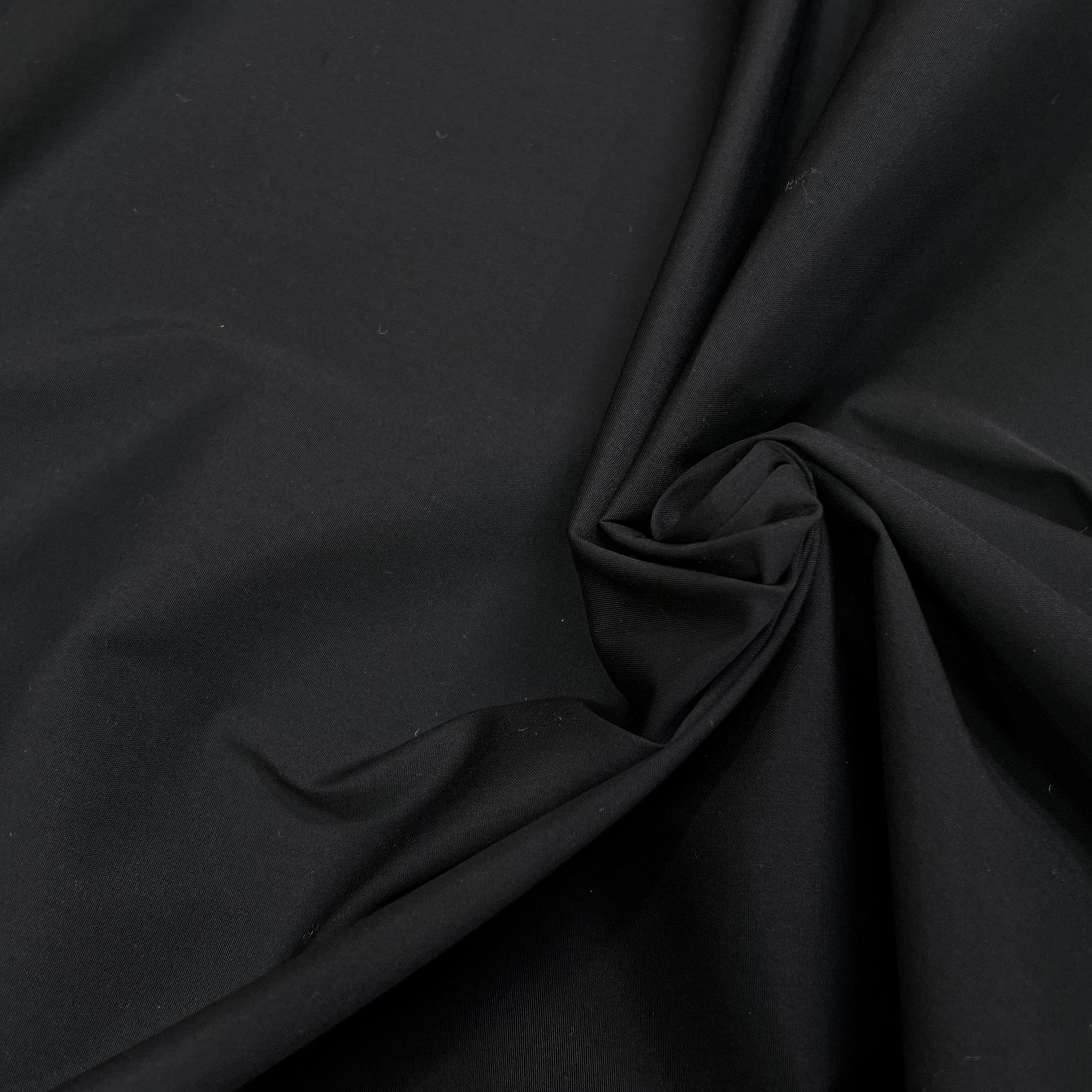 POPELINE PLYCOTON TRÈS STRETCH CRAQUANTE NOIR - My Little Coupon