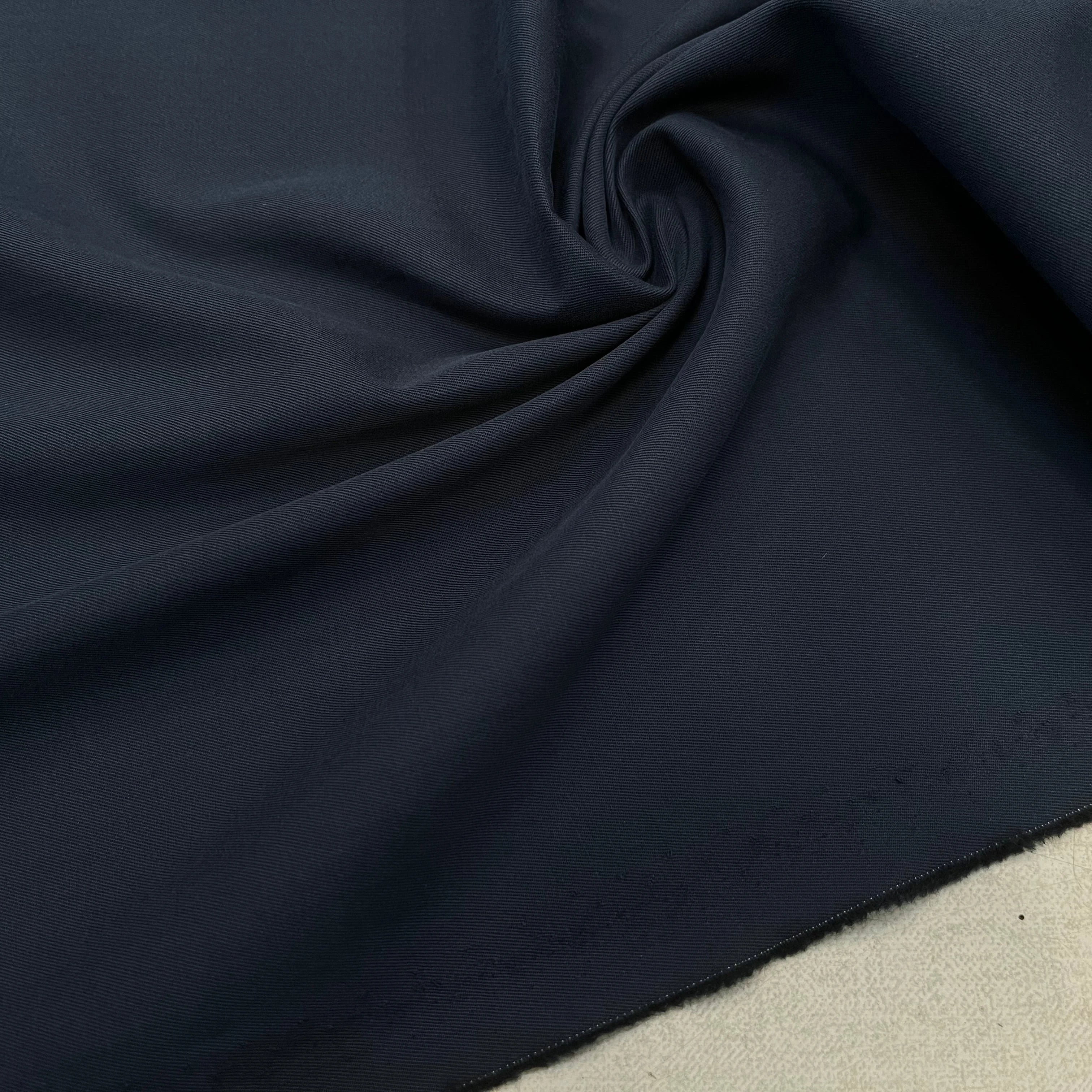 POPELINE TWILL COTON MARINE - My Little Coupon