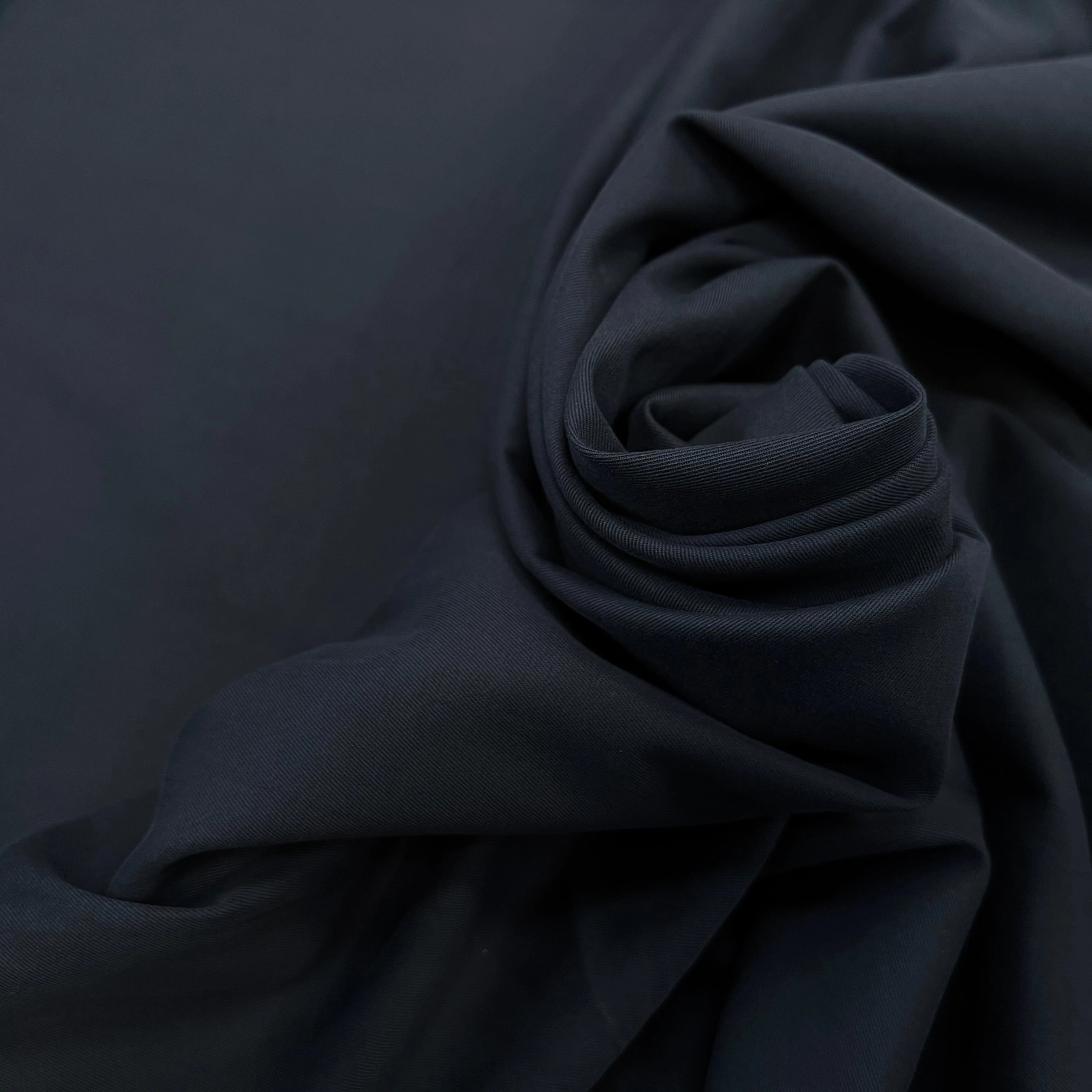 POPELINE TWILL COTON MARINE - My Little Coupon