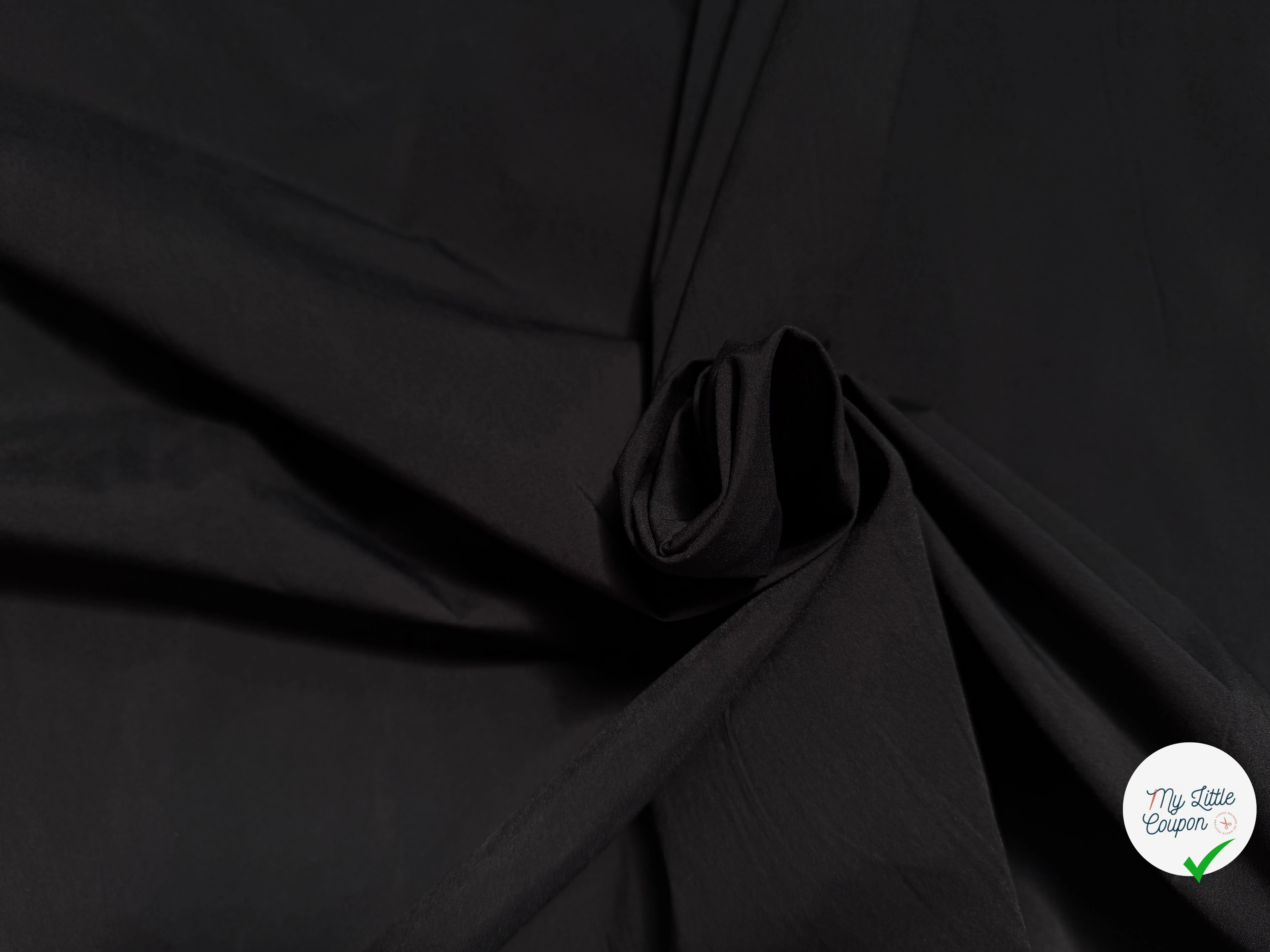 POPELINE ULTRA STRETCH NOIR - My Little Coupon