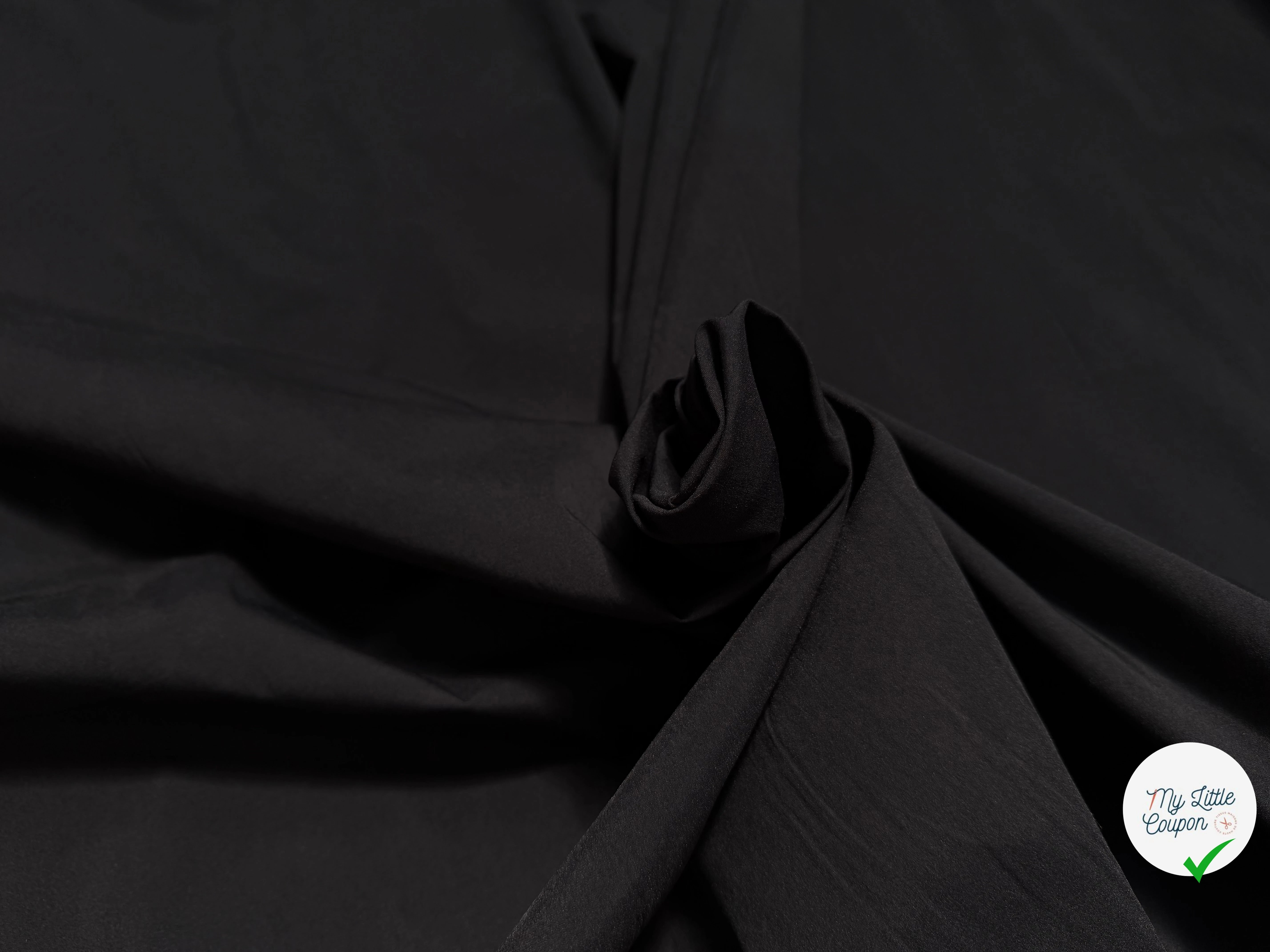 POPELINE ULTRA STRETCH NOIR - My Little Coupon