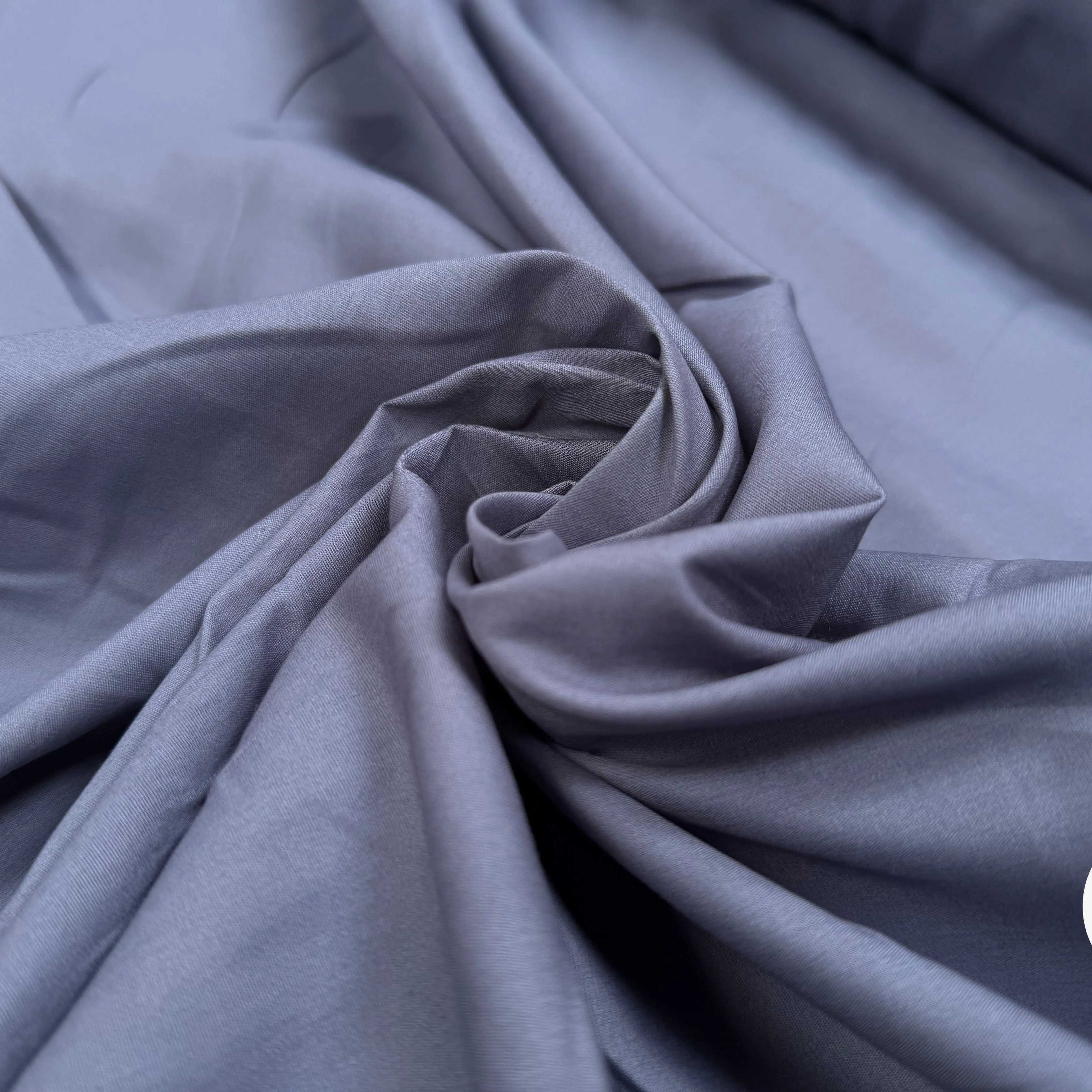 POPELINE UNI BLEU GRIS - My Little Coupon